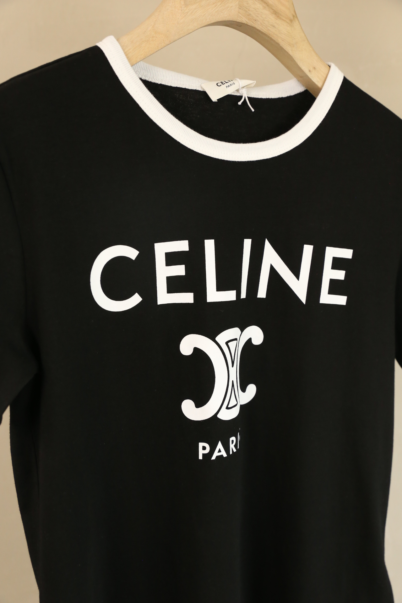 Celine Women's Chain Blason Crew Neck T-Shirt | Short Sleeve Tee Tops 6 a1714998145736 5183