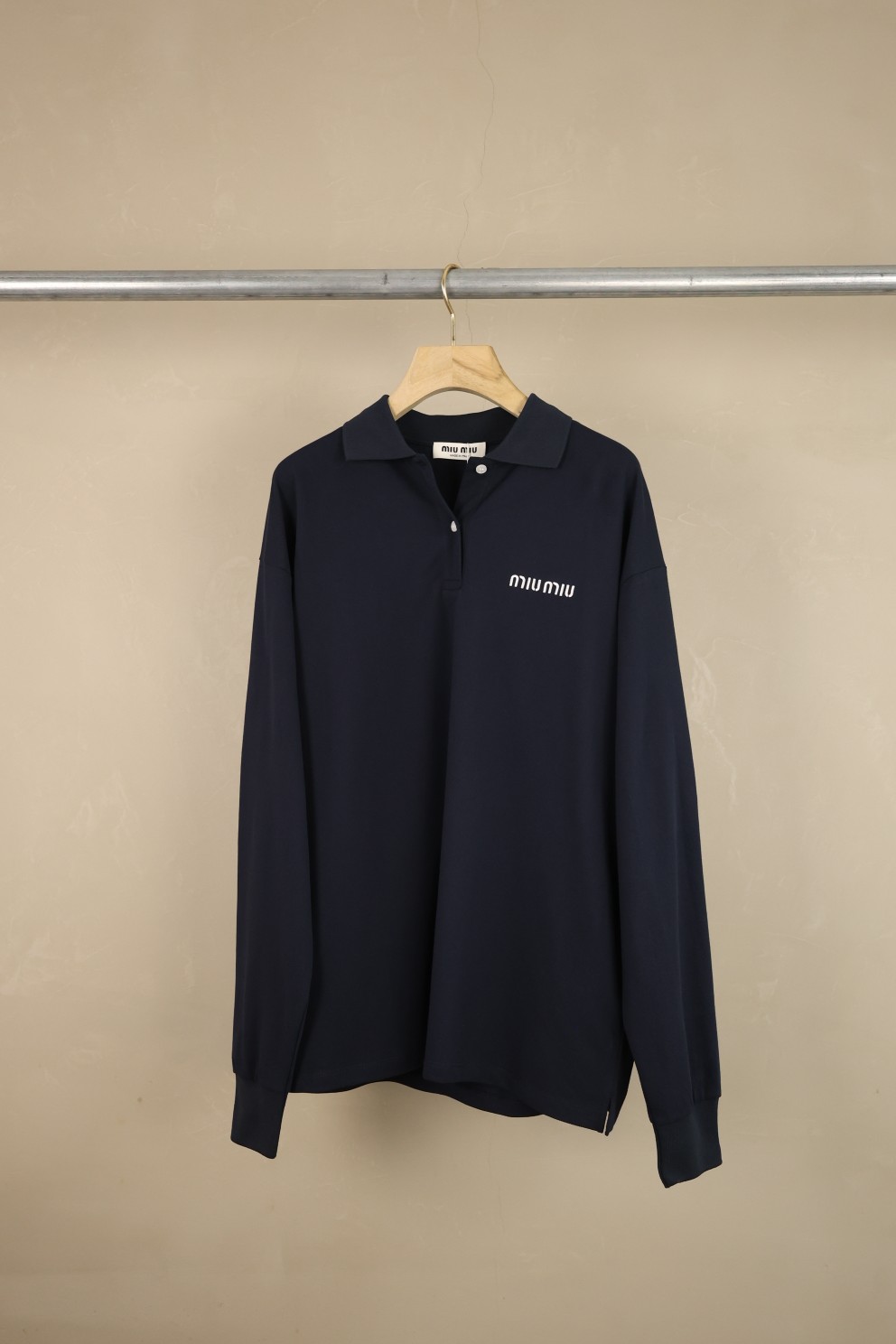 Miu Miu Long Sleeve Polo T-Shirt for Women, Casual Daily Wear, Size S-XL 7 a1724899995571 6477