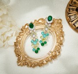 💫💫✨✨Colorful Ohrringe, farbenfrohe Steine schneiden exquisit mehr und süße, elektroplierte Platin, Champagnergold, Gradientenfarbe ist schöner 1 💫💫✨✨Colorful Ohrringe, farbenfrohe Steine schneiden exquisit mehr und süße, elektroplierte Platin, Champagnergold, Gradientenfarbe ist schöner