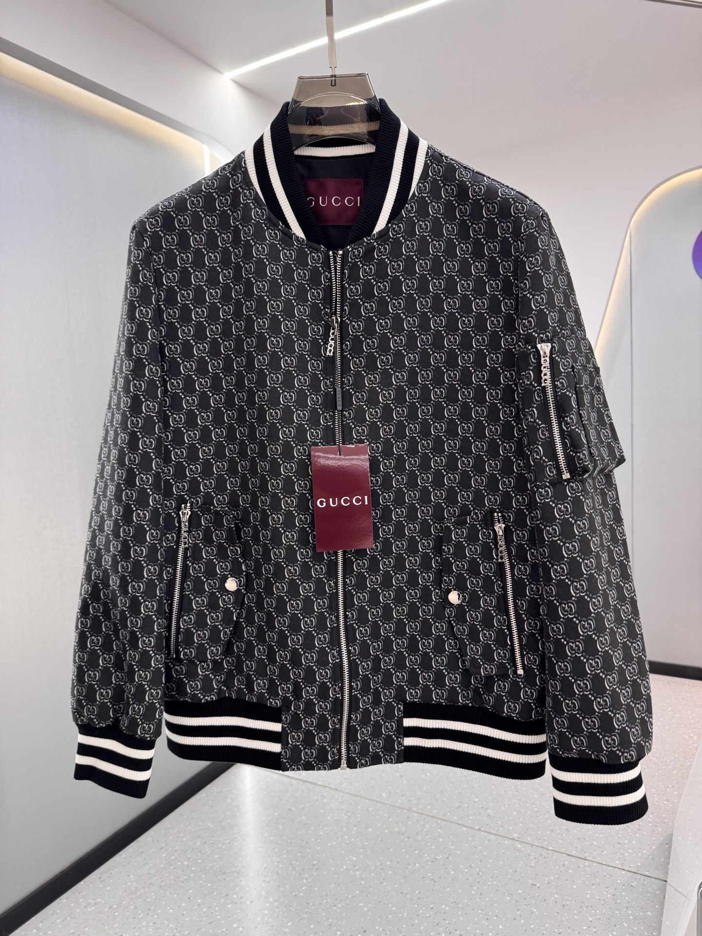 G家 官网同款，三标齐全！2025春夏新款男士夹克外套，时尚休闲高端版本！专柜定制面料 透气舒适度高，细