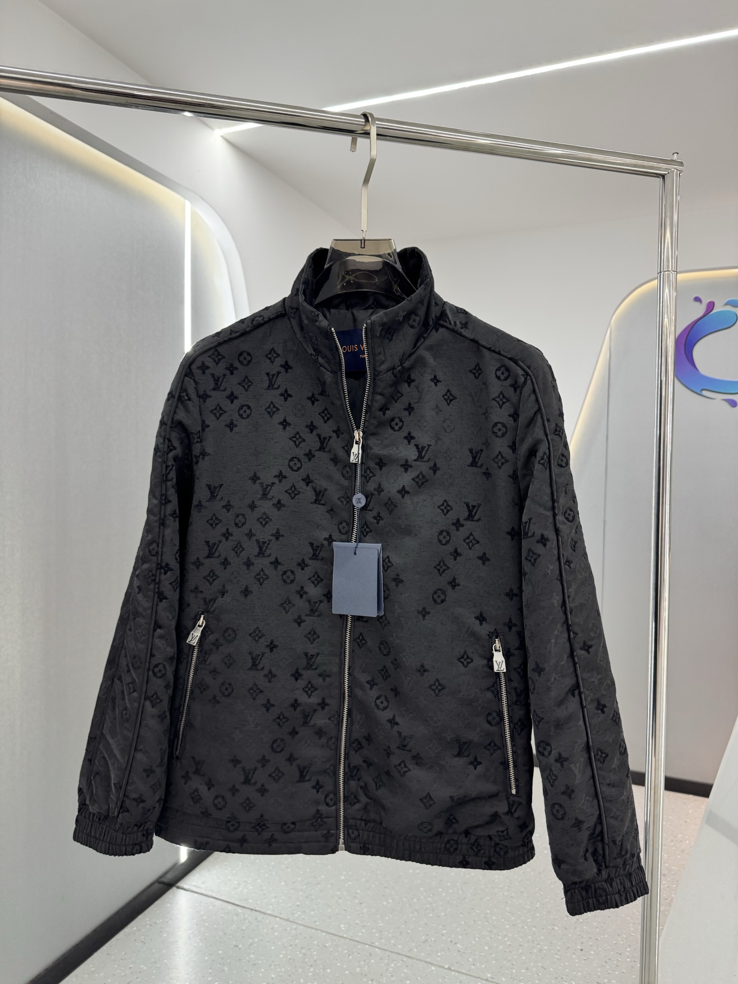 Louis Vuitton Black Monogram Zip Jacket