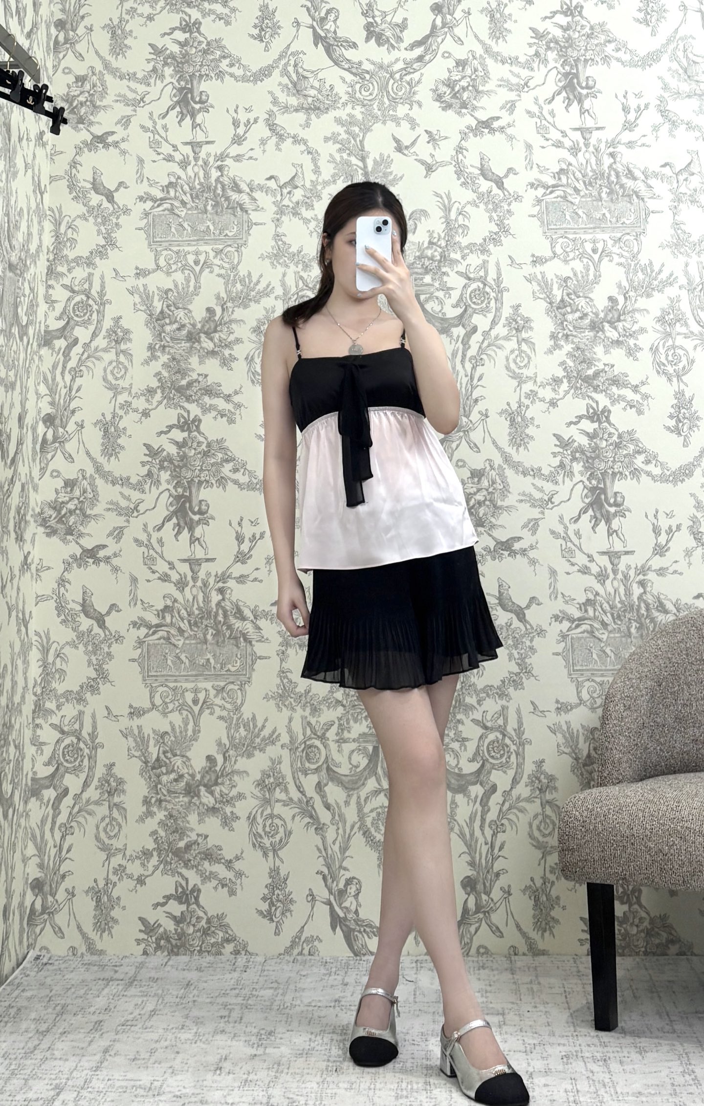 CH 2025 Black and Pink Satin Camisole Top - Adjustable Straps, Summer Collection 3 i1754229260760 6084 0 6