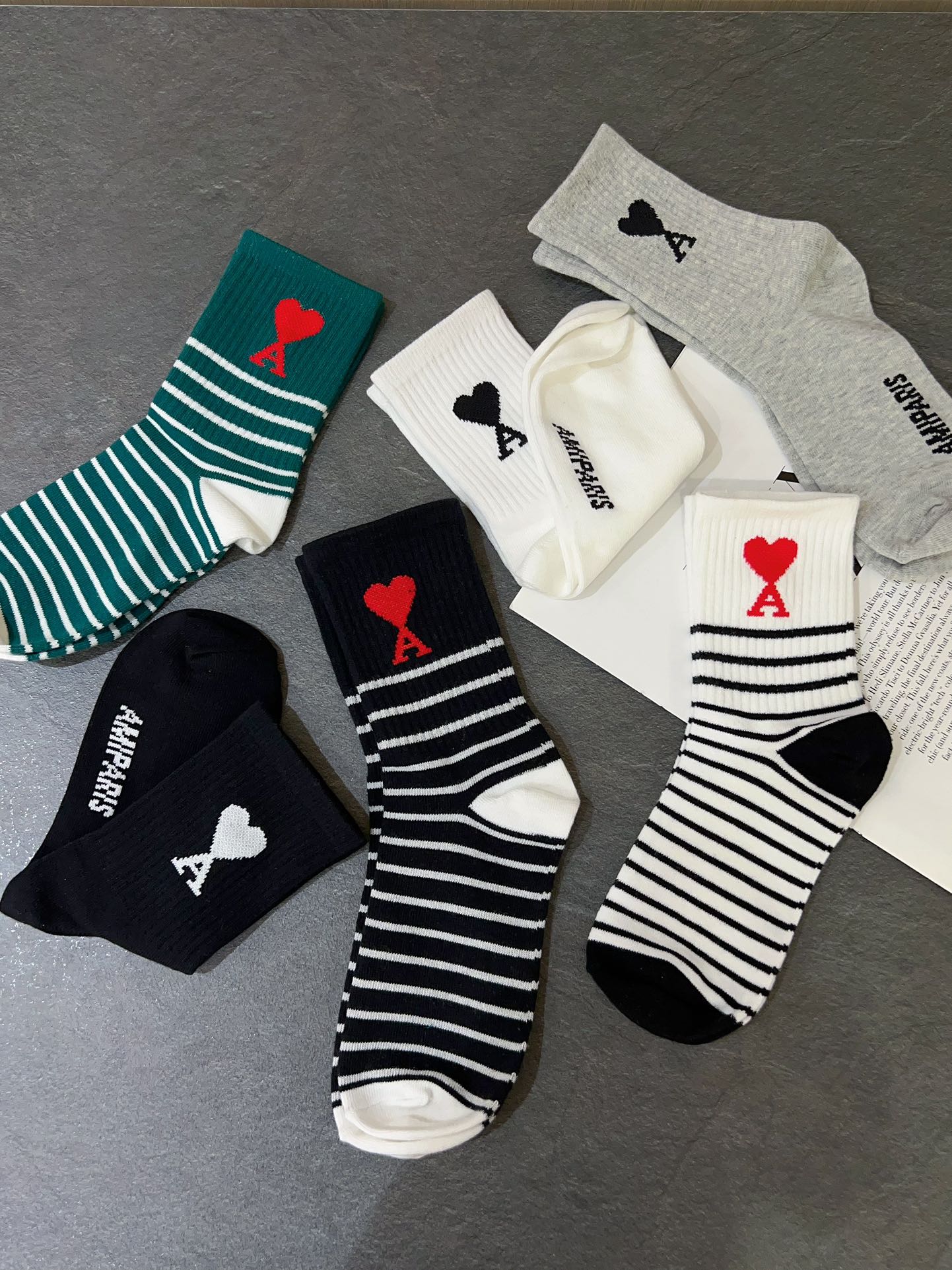 AMI Crew Socks (3-Pack Set - Comprehensive 5