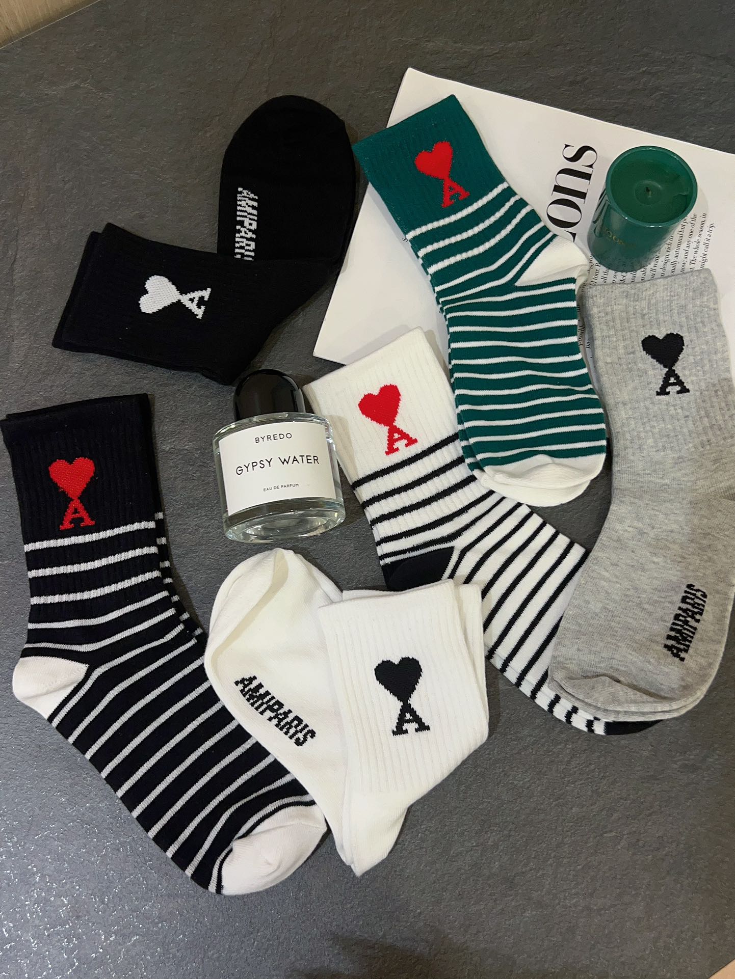 AMI Crew Socks (3-Pack Set - Comprehensive 4