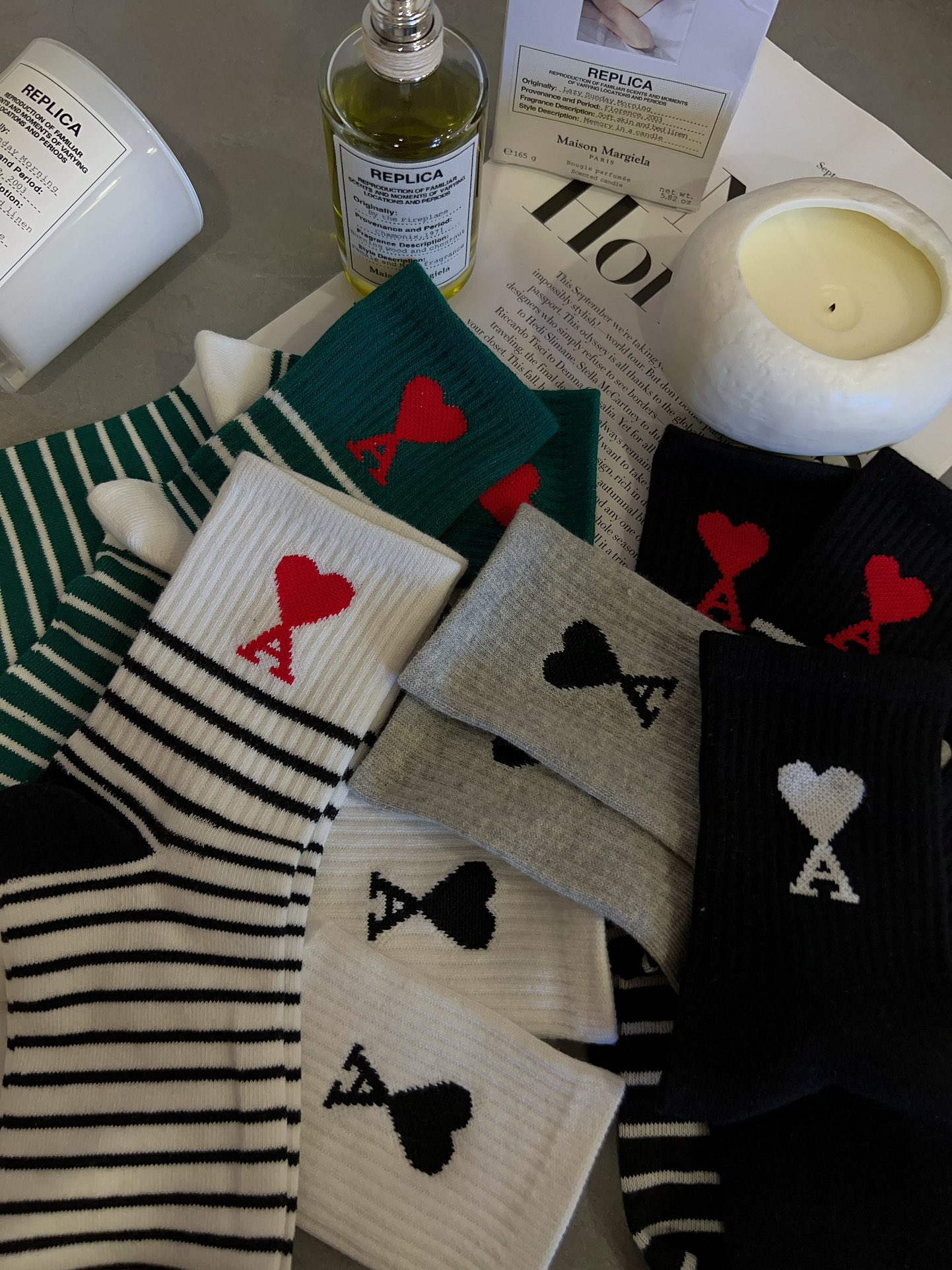 AMI Crew Socks (3-Pack Set - Comprehensive 6