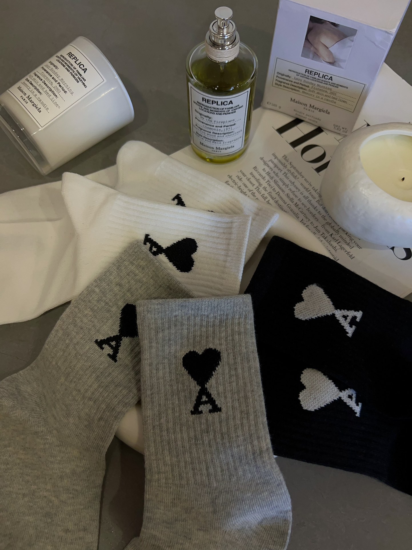 AMI Crew Socks (3-Pack Set - Comprehensive 7