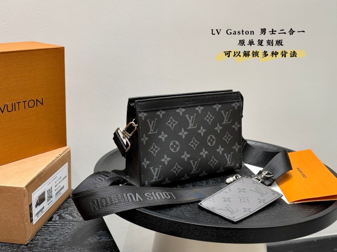 Louis Vuitton Gaston Men's 2-in-1 Crossbody Bag with Multiple Carrying Options 1 Louis Vuitton Gaston Men's 2-in-1 Crossbody Bag with Multiple Carrying Options