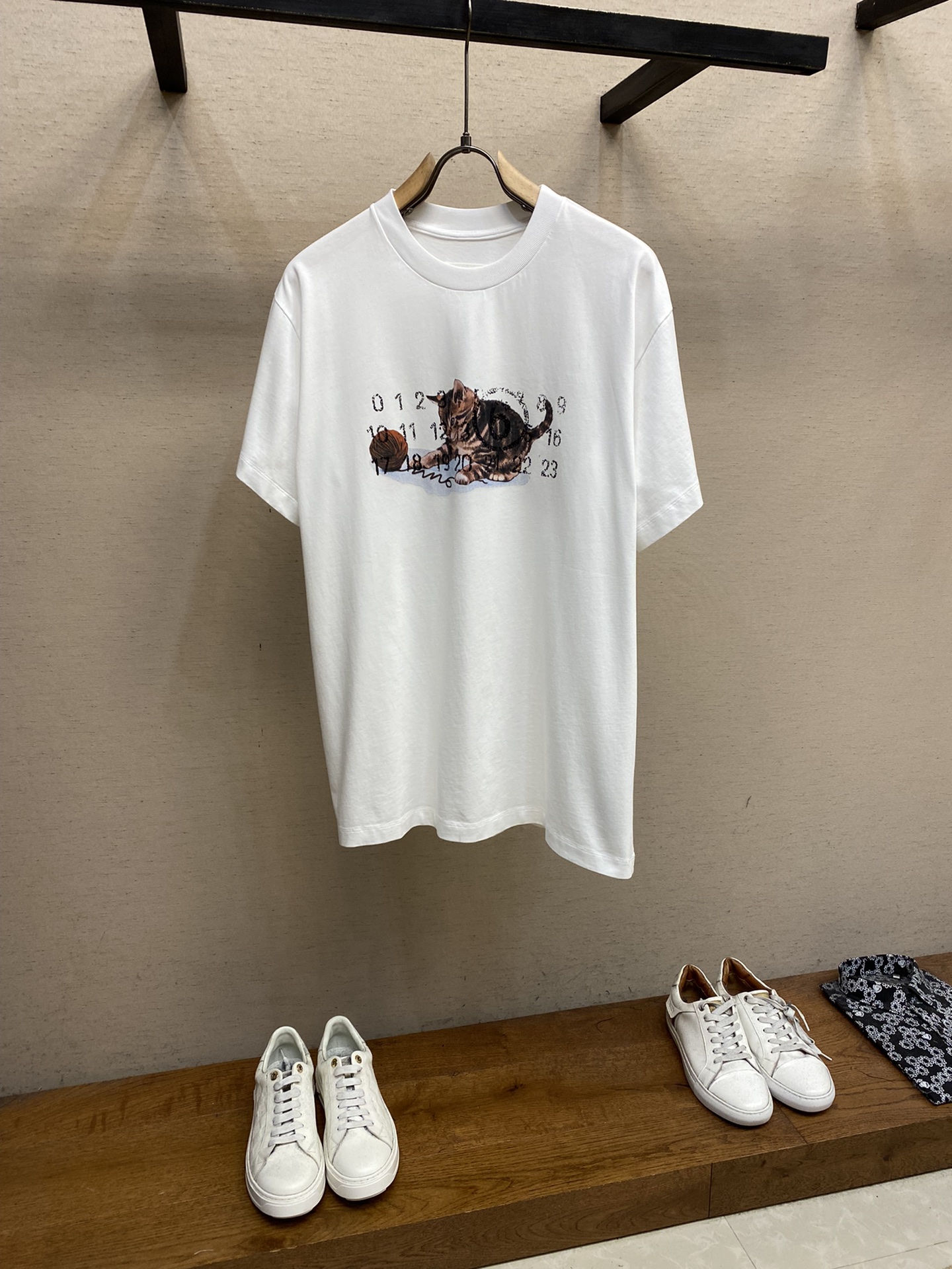 Maison Margiela Online
 Clothing T-Shirt Black White Printing Spring/Summer Collection