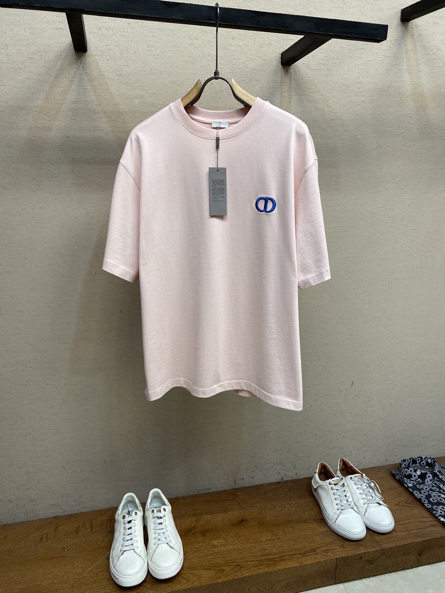 Dior Clothing T-Shirt Embroidery Cotton Knitting Spring Collection Casual