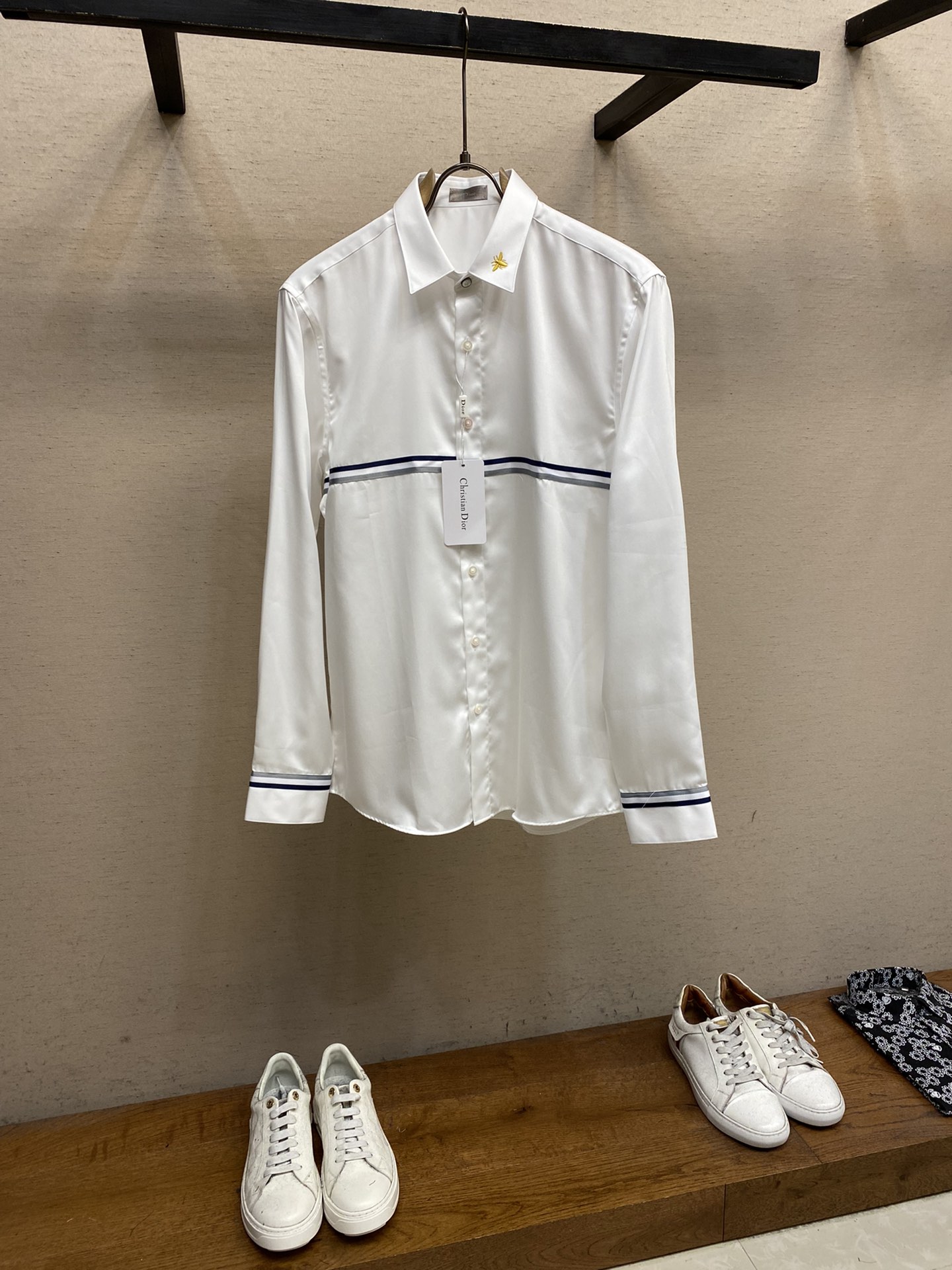 Dior Fake
 Clothing Shirts & Blouses White Cotton Fashion Long Sleeve