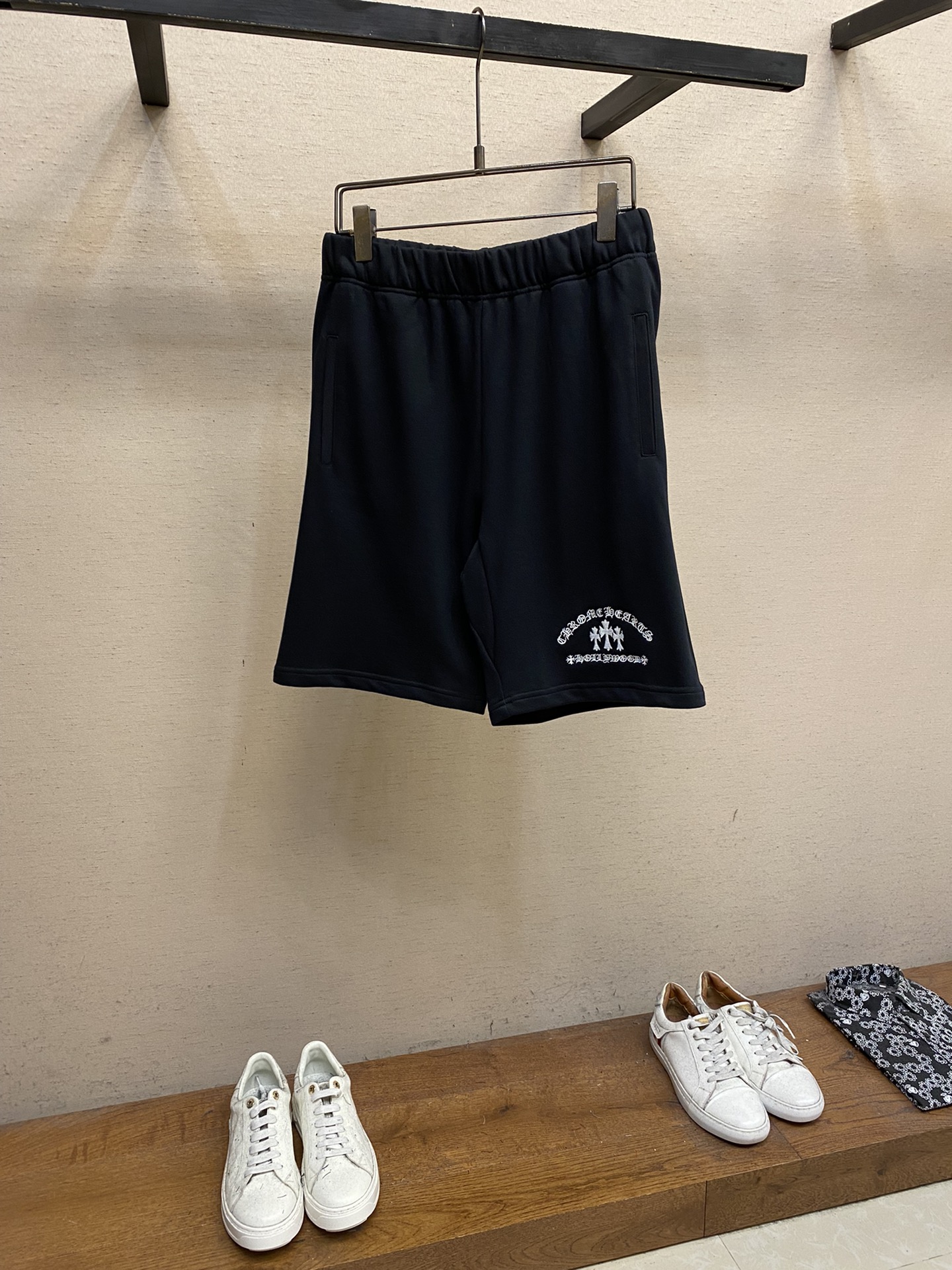 Chrome Hearts Clothing Pants & Trousers Shorts White Embroidery Unisex Fashion