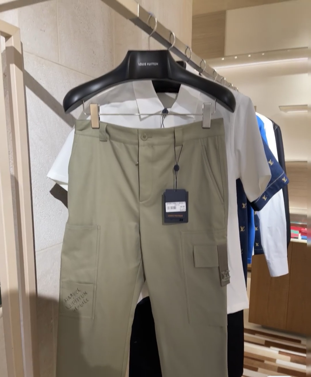 Louis Vuitton Clothing Pants & Trousers Black Brown Green Summer Collection Fashion Casual