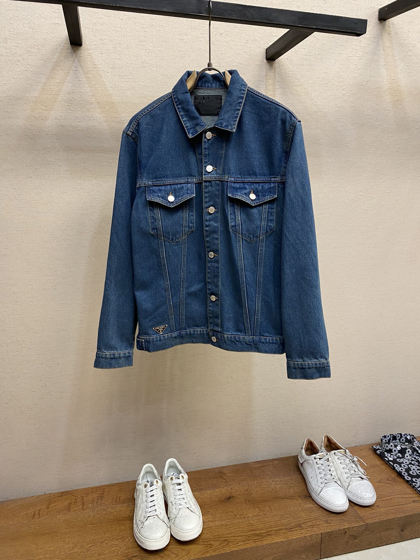 Prada Kleding Jas &Jassen Overhemden Denim