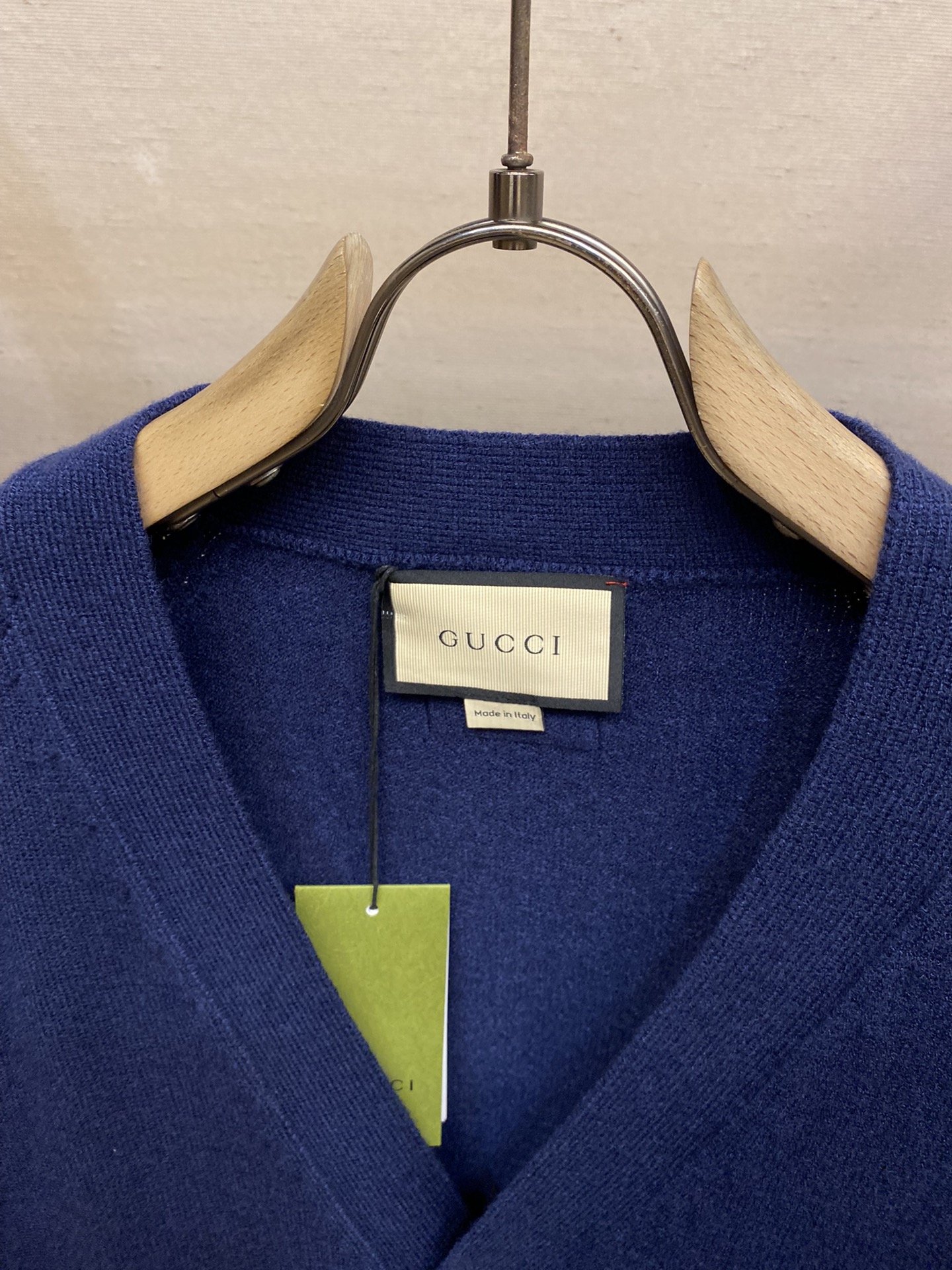 Gucci古驰FW24秋冬新品经典长袖开衫毛衣-对色定染羊毛混纺棉纱线高克重高密度超高品质毛料柔软细腻亲