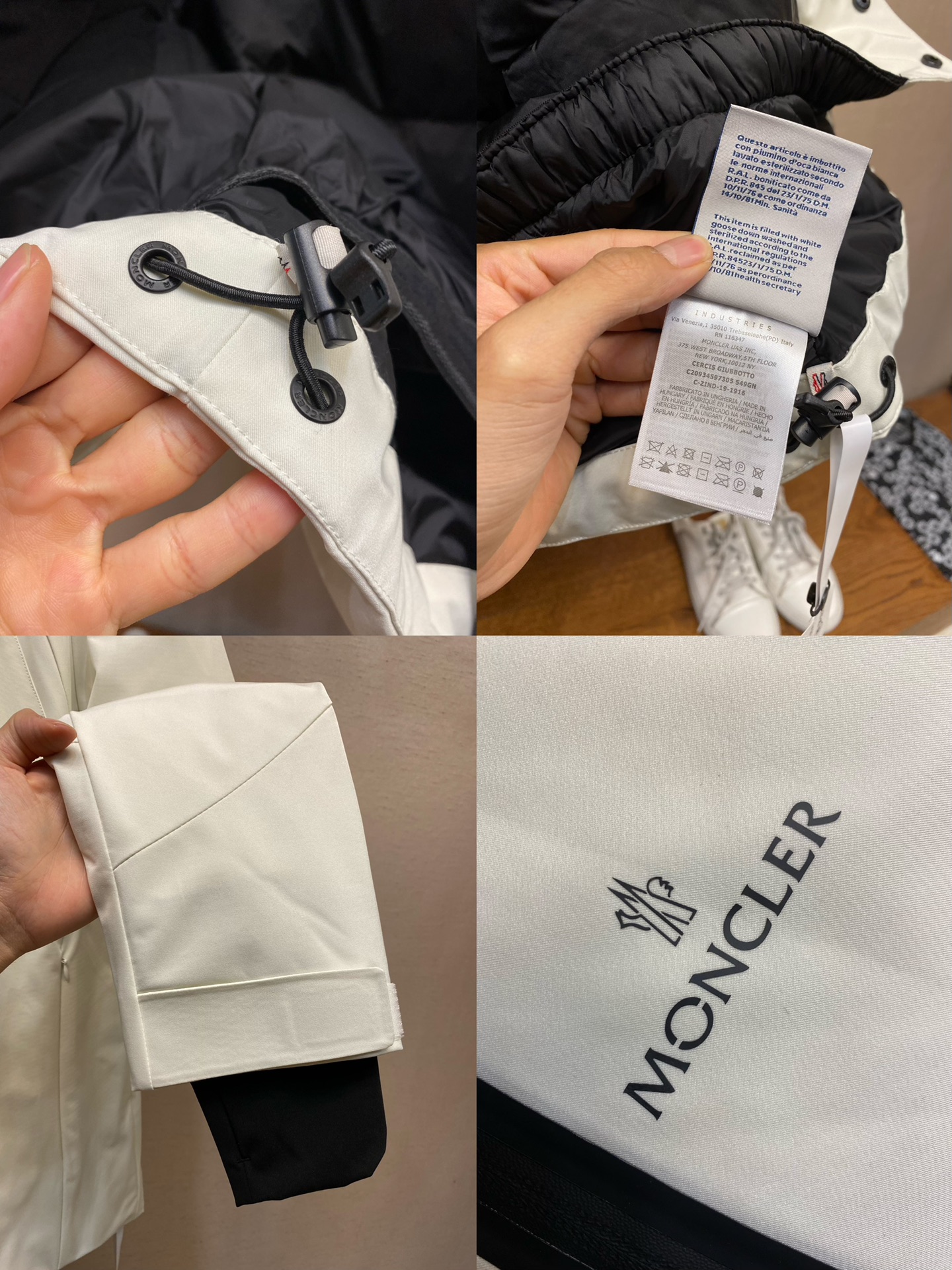 MonclerMON冬季新品男款保暖压胶工艺面料滑雪休闲羽绒服外套出自一线代工出品简约干练连帽羽绒夹克款