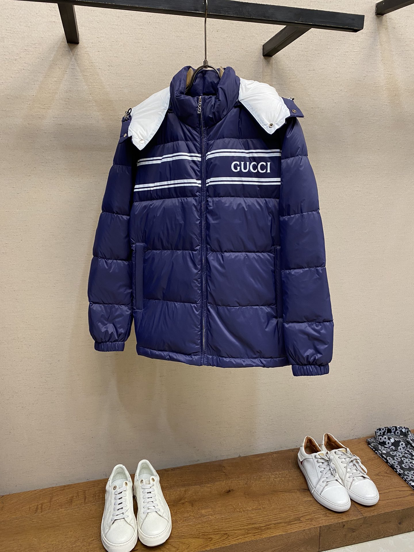 Gucci24FW秋冬新款原单羽绒服外套官网同步售卖爆款渠道货高端定制内填充顶级国标纯正90白鸭绒品质经