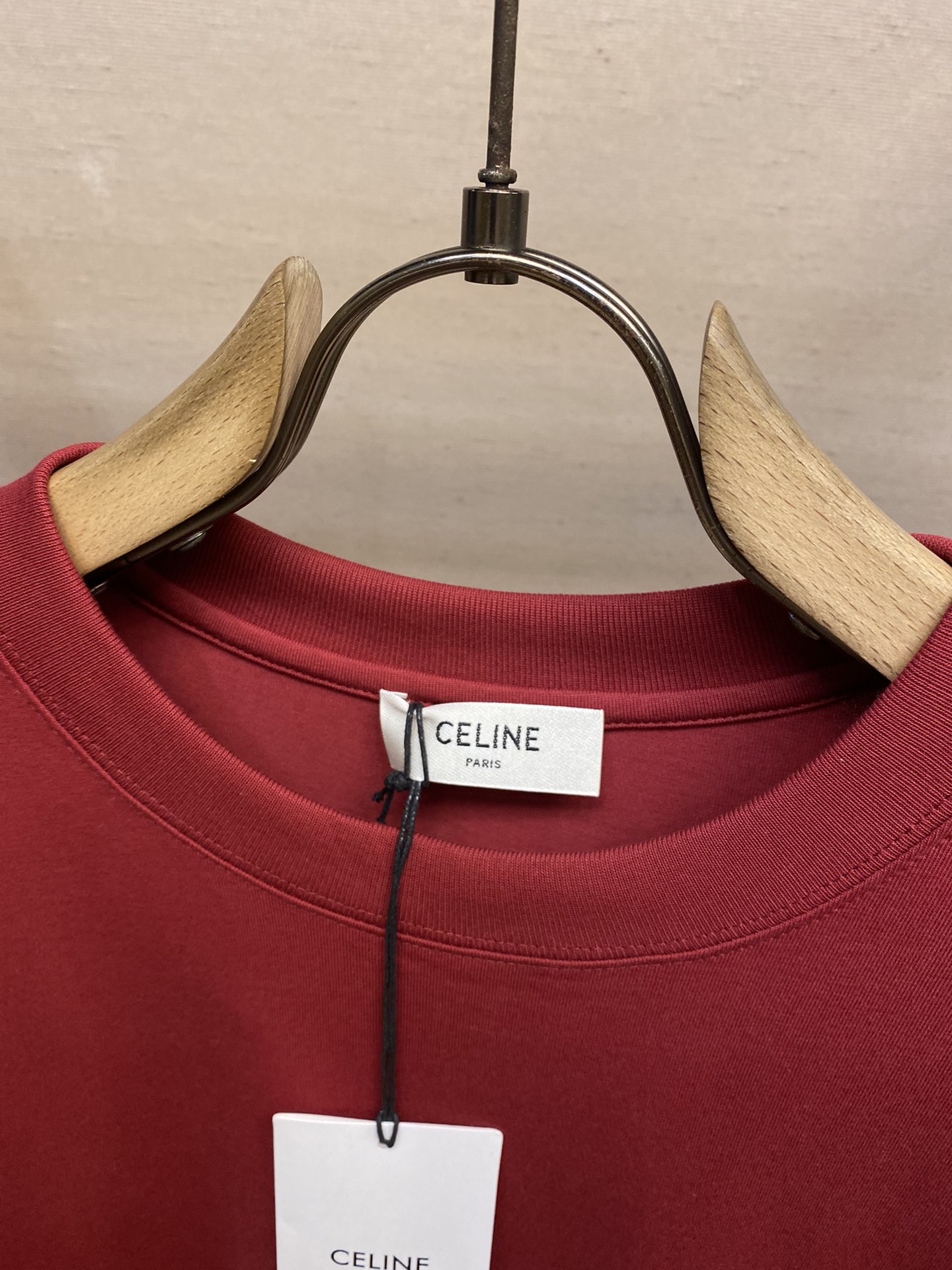 🌟🌟Celine、CE凯旋门刺绣小标情侣款圆领长袖T CE经典系列~凯旋门小标刺绣logo，很经典的lo