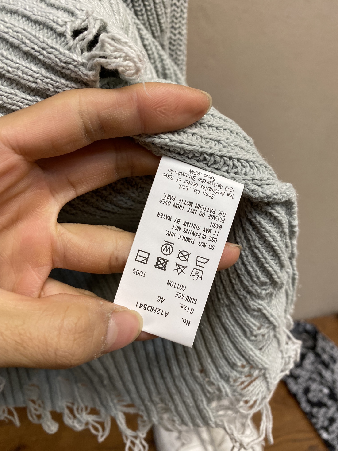 🌟🌟 MMY，新款洗水做旧破洞针织衫毛衣   手工破洞   1：1还原  宽松版型  男女同款

尺码：