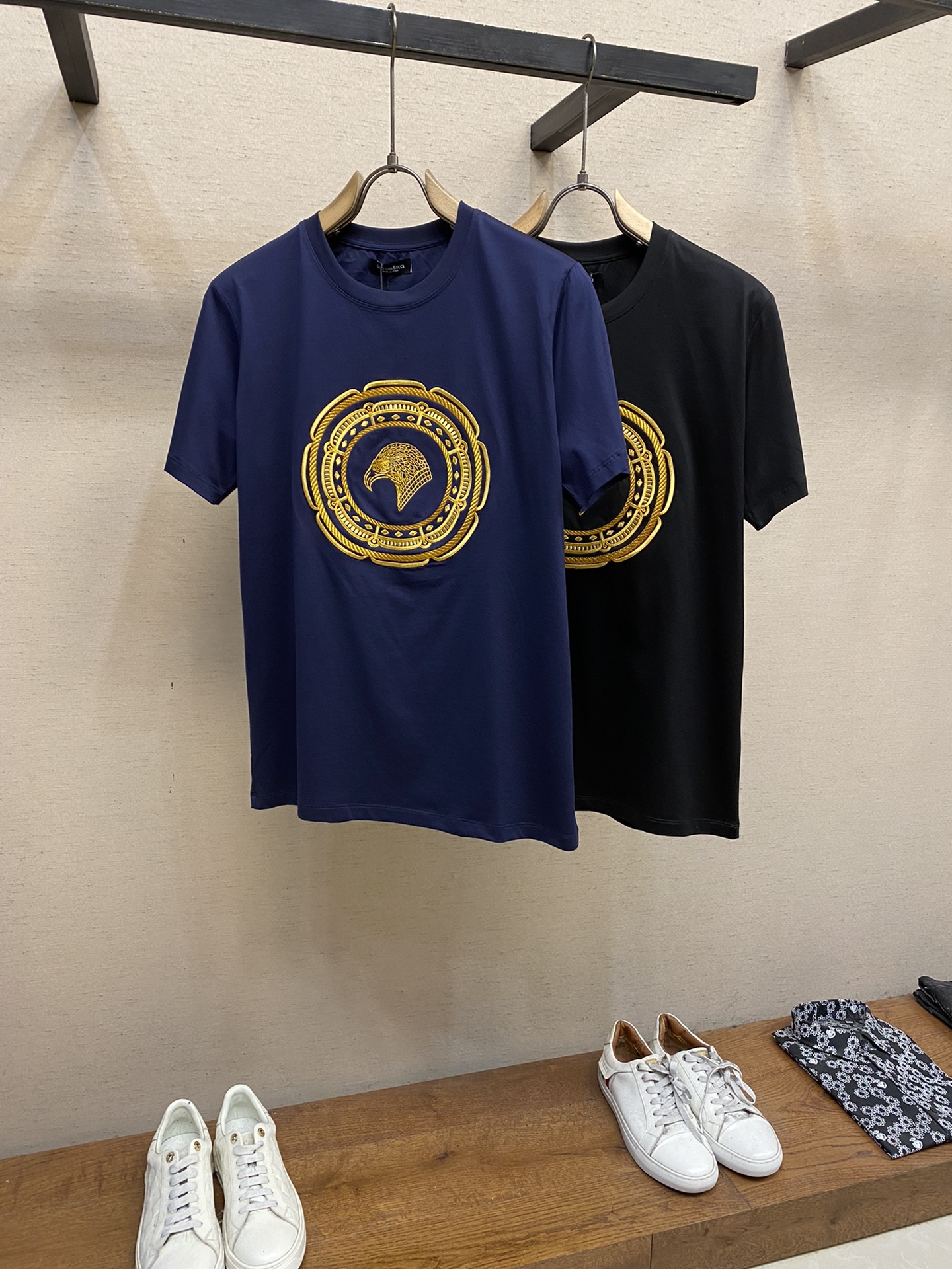 Stefano Ricci Embroidered Eagle Logo Crewneck Short Sleeve T-Shirt 4 i1736585107 6212 0