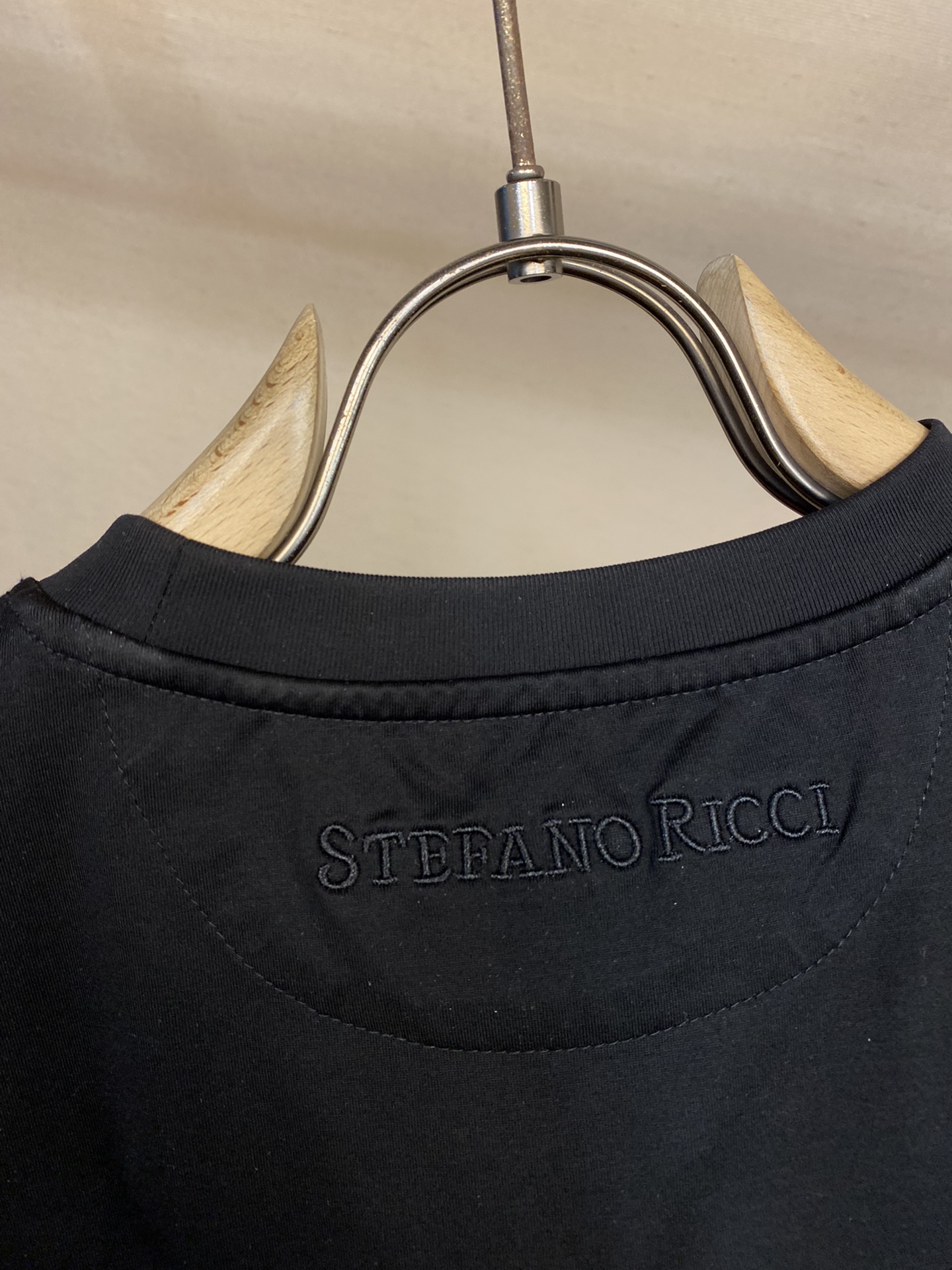 Stefano Ricci חולצת טי שירט לגברים מכותנת מורנת מבוי ריקמה 10 i1736585133 7350 0