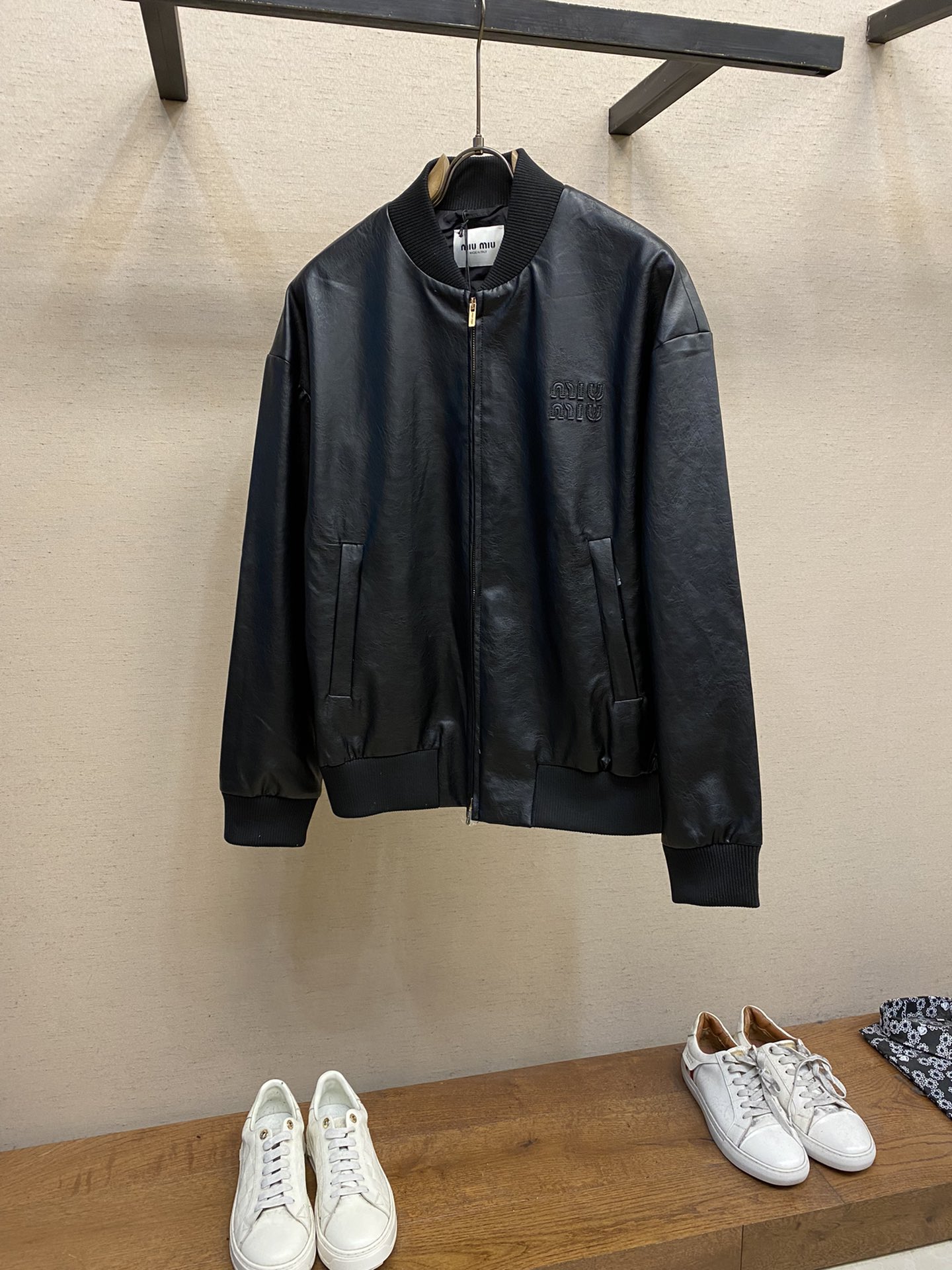 Luxurious Miu Miu Leather Coats: High Quality Material, Classic Design, Stylish Details