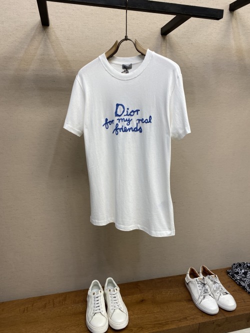 Dior 'For My Real Friends' Embroidered Cotton T-Shirt - Stylish & Comfy