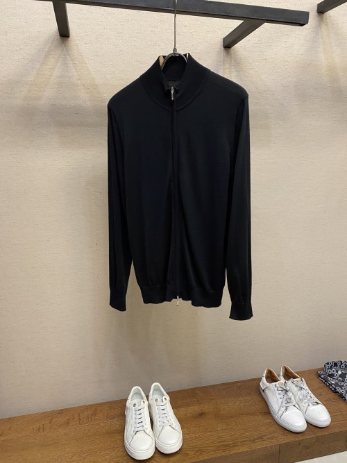 BV Black Wool Zip-Up Cardigan, Soft & Warm Knit Sweater, Sizes M-3XL, Luxe 1 BV Black Wool Zip-Up Cardigan, Soft & Warm Knit Sweater, Sizes M-3XL, Luxe