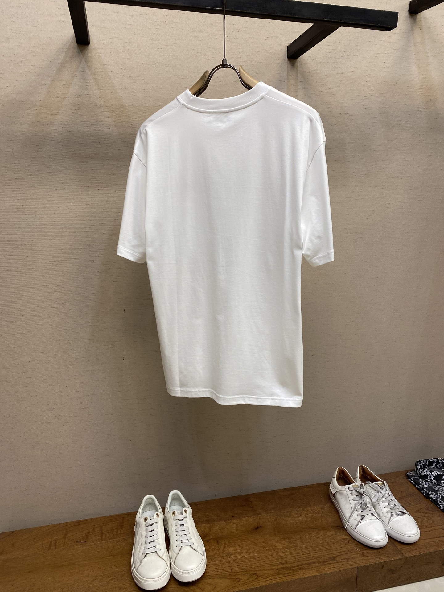 Luxury Pure Cotton T-Shirts with Short Sleeves in English Style, Sizes S-XL - 图片 2