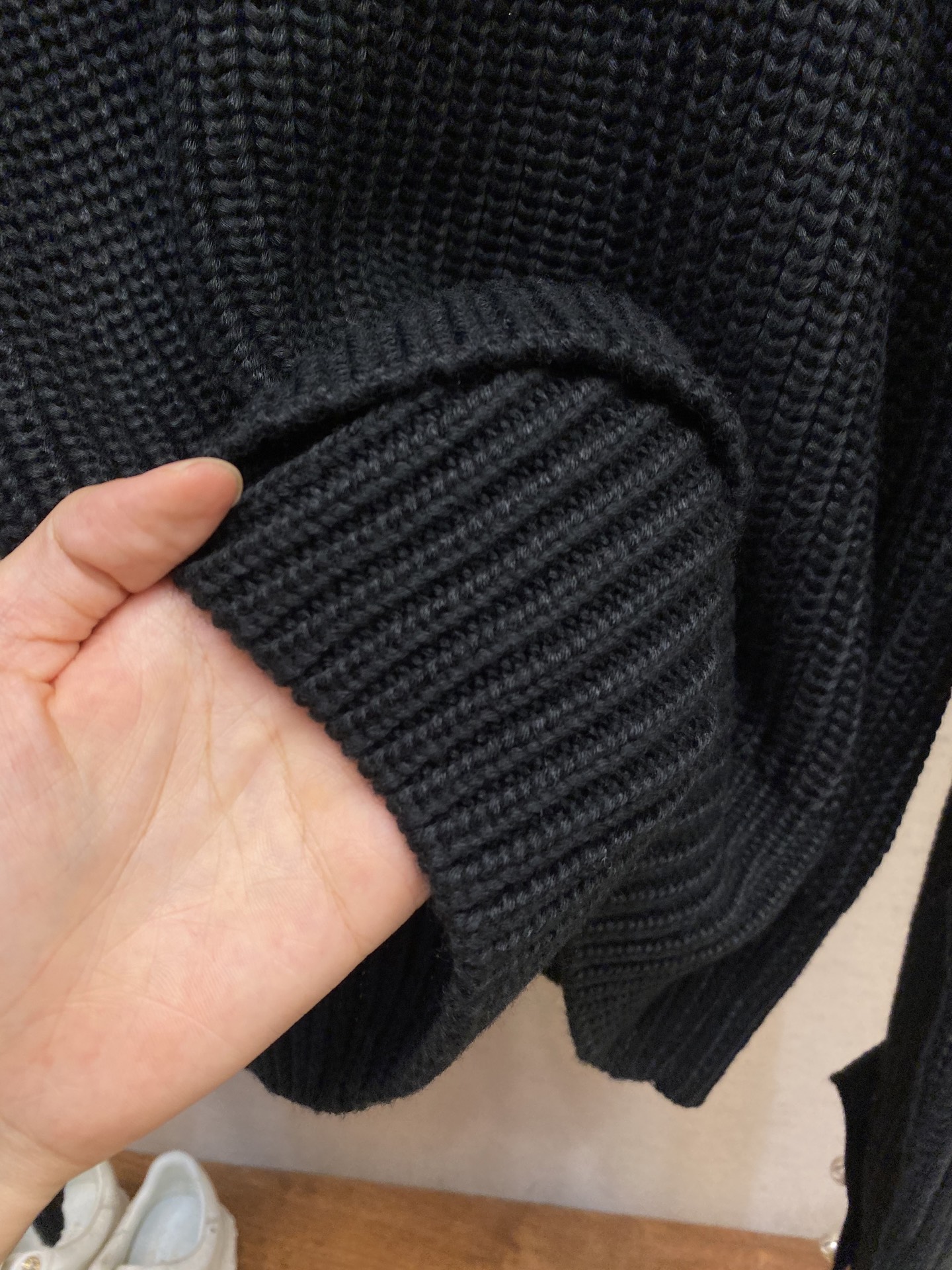 Wool Pilot Sweater: Australian Wool, Chromosomal Solidity, EU Standards, Cotton-Wool Blend - 图片 7