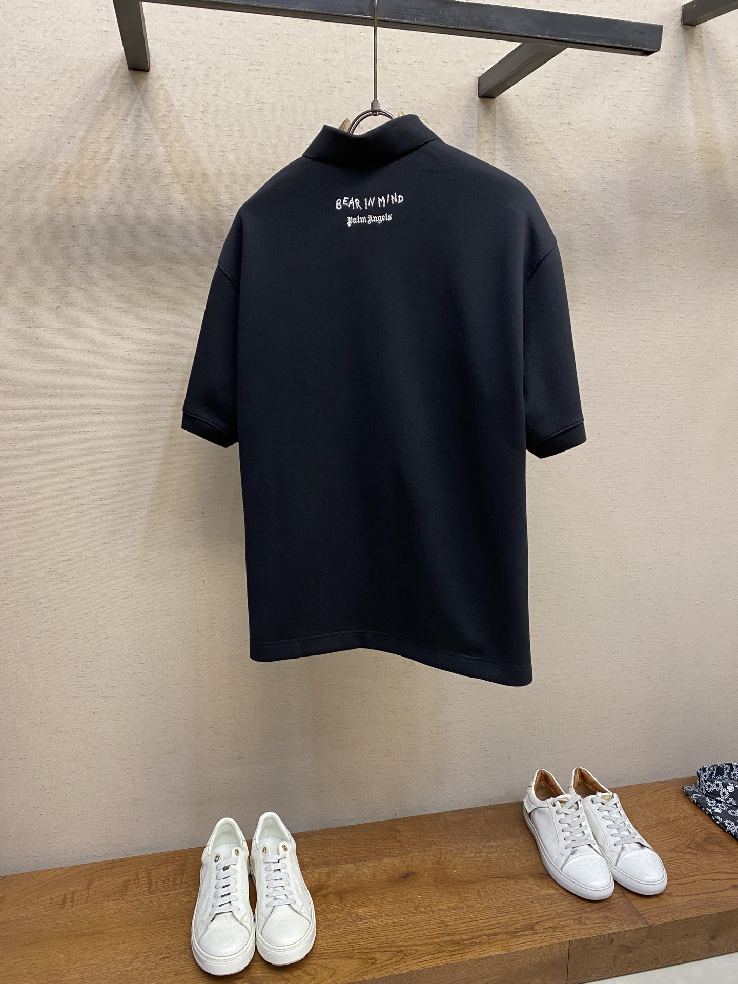 P650 🌟🌟 Palm Angels 25 summer stomping on a loose-brained man’s shortspolo shirt Size: S-XL - 图片 2