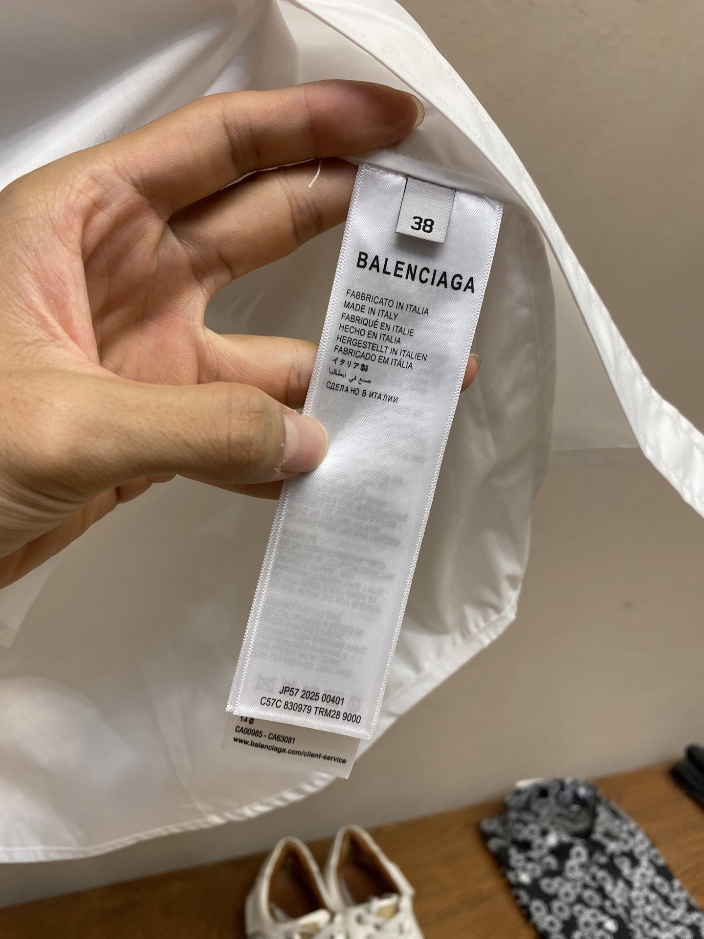 Balenciaga Paris Lion Embroidered Silk Shirt with Unique Tailoring and Computer Precision. - 图片 9
