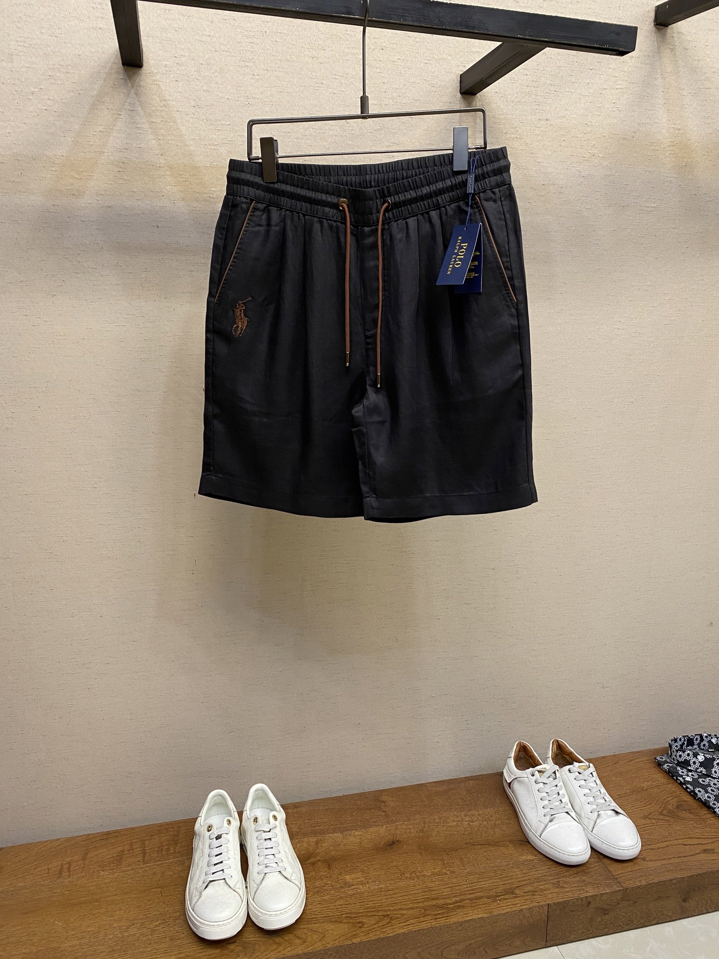 Summer Men’s Knit Shorts with Linen Blend for Comfort and Style - 图片 1