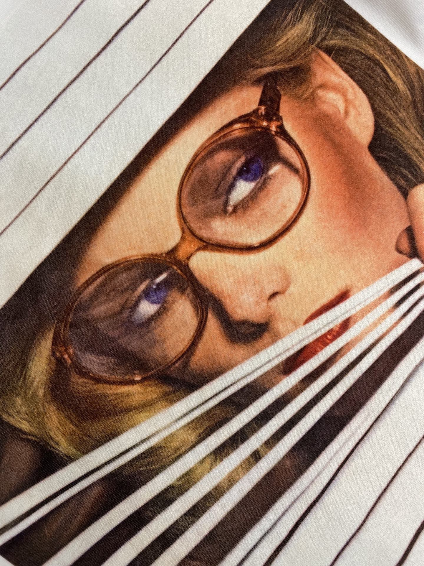 2025 Dior Men’s Autumn T-shirt with 1980s Aesthetic Style in Cotton-Lined Fabric - 图片 6