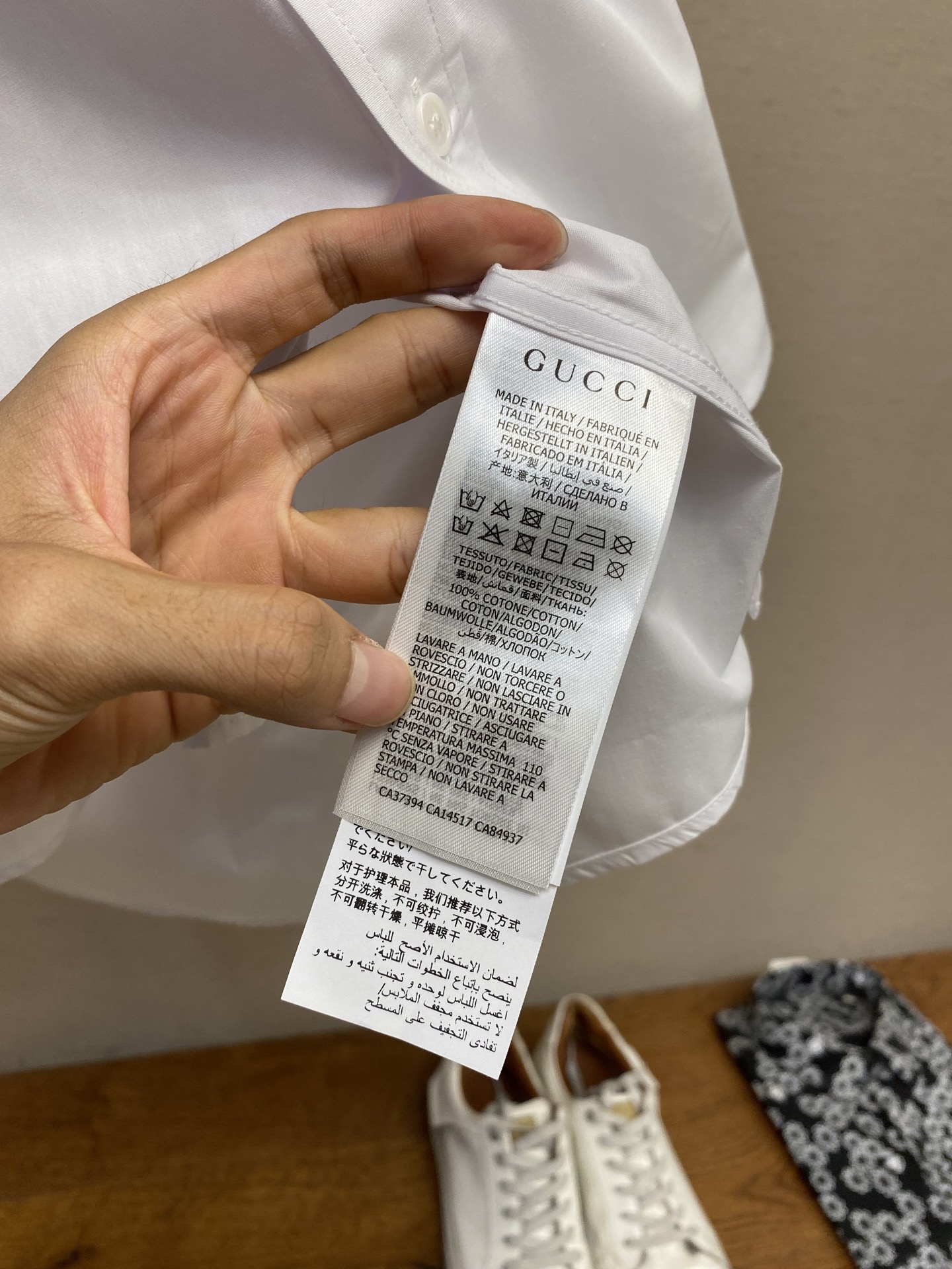 Gucci Hot-Synthetic Shirt with Anchor Embroidery, Exclusive Market Item, Various Sizes Available. - 图片 7