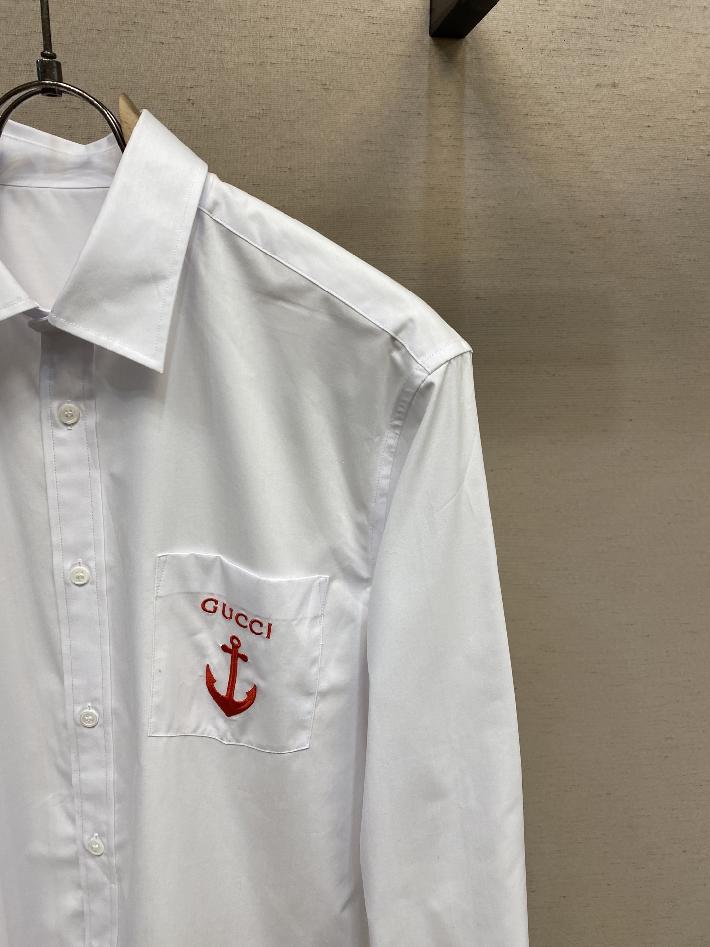 Gucci Hot-Synthetic Shirt with Anchor Embroidery, Exclusive Market Item, Various Sizes Available. - 图片 3