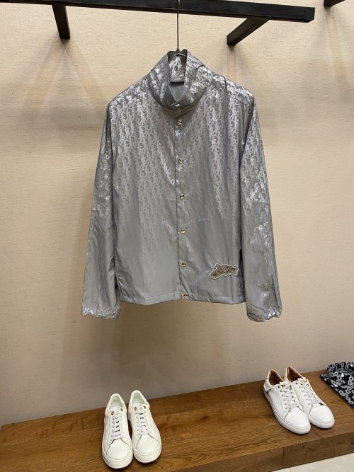 Dior Lewis Hamilton Limited Edition Silver Reflective Print Jacket Coat 1 Dior Lewis Hamilton Limited Edition Silver Reflective Print Jacket Coat