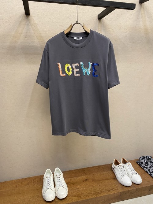 Loewe Rainbow Embroidered Cotton T-Shirt - Lightweight, Relaxed Fit 1 Loewe Rainbow Embroidered Cotton T-Shirt - Lightweight, Relaxed Fit