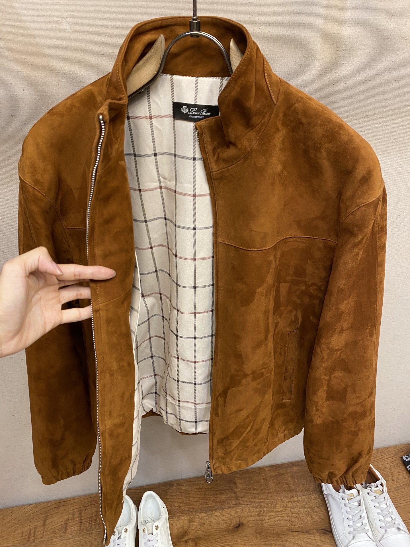 Luxurious Loro Piana Sheep Leather Jacket: Essence of Old Money Style - 图片 8