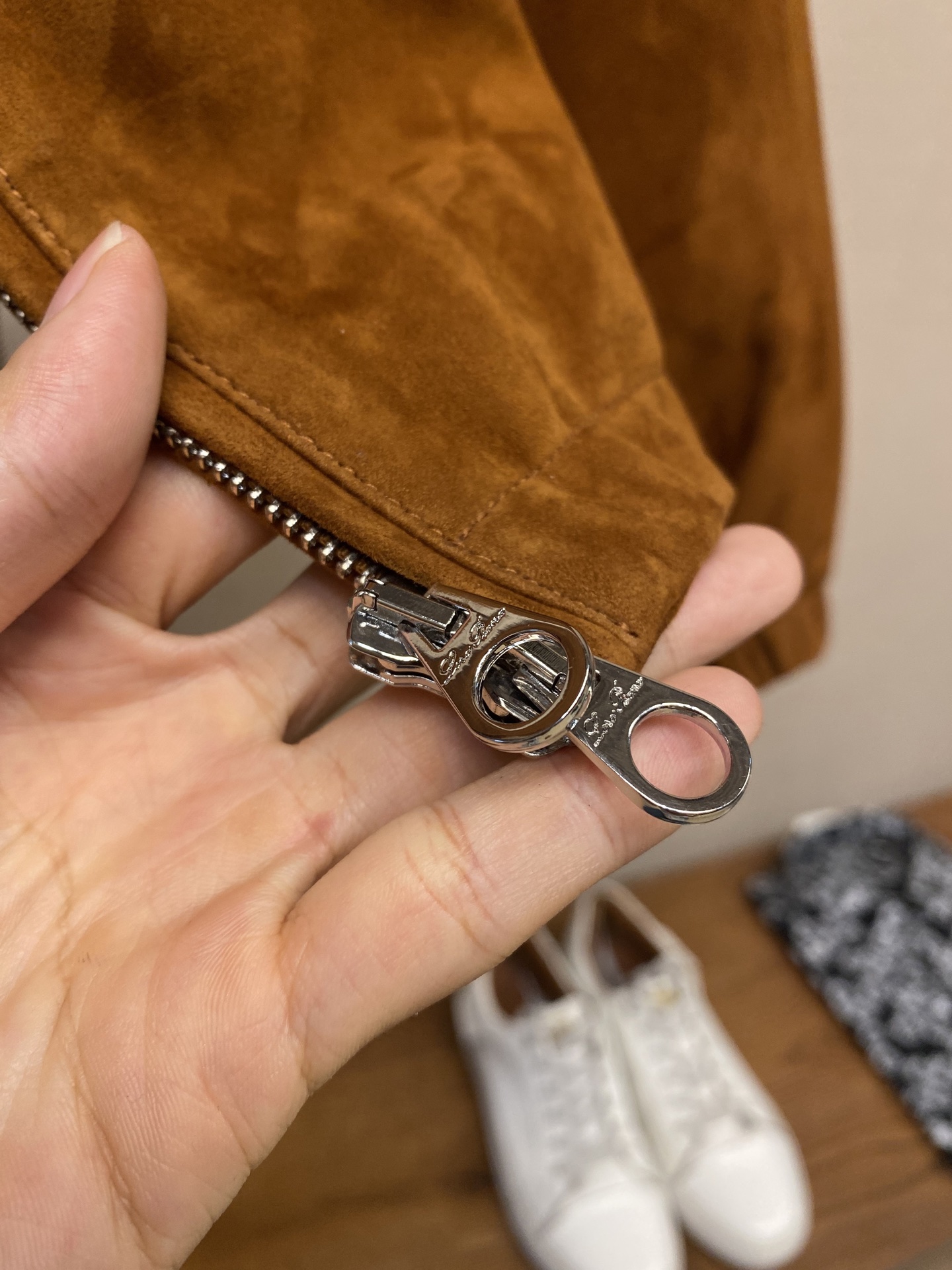 Luxurious Loro Piana Sheep Leather Jacket: Essence of Old Money Style - 图片 5