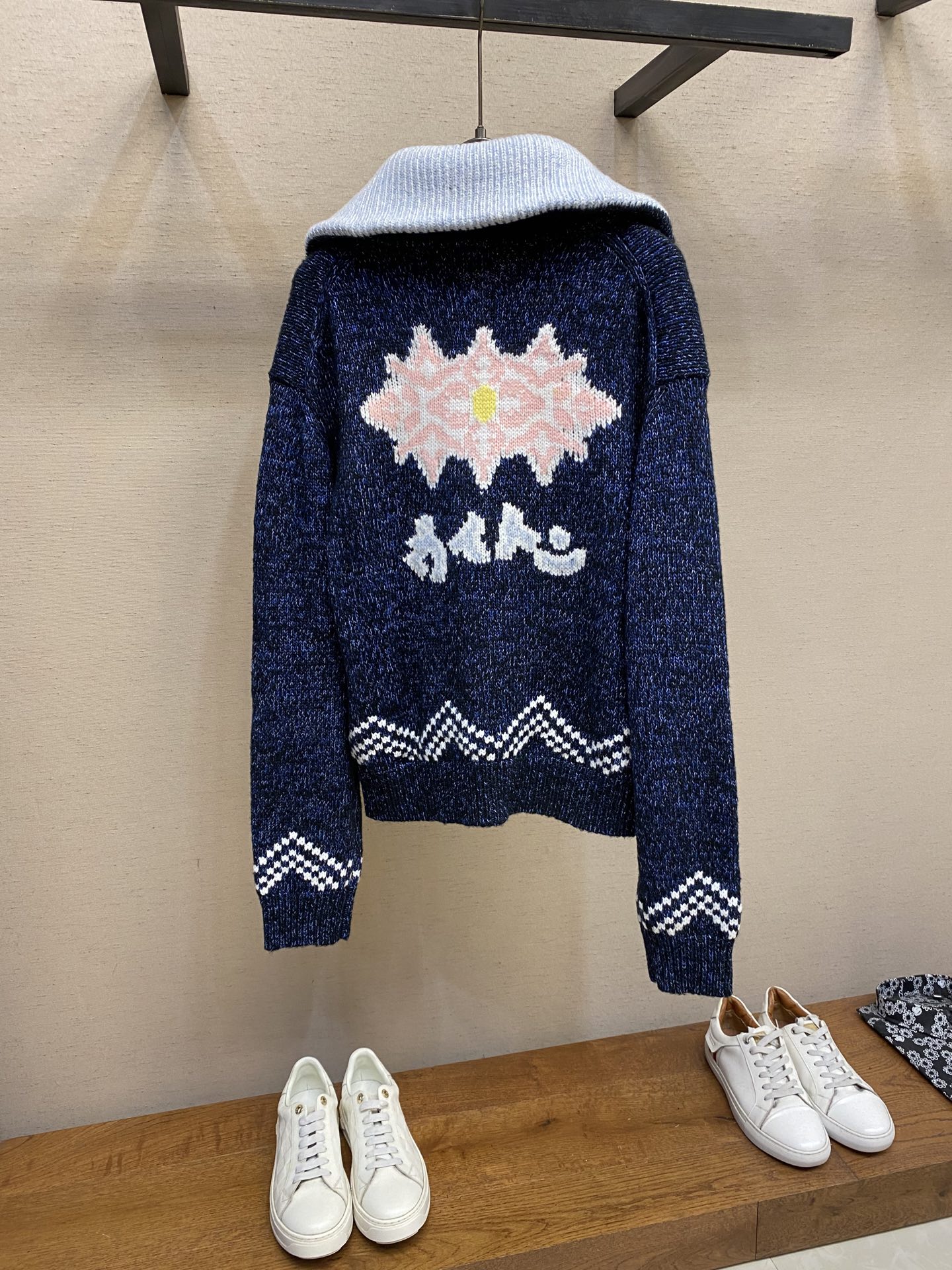P1008 🌟🌟 1V/LOUIS 25FW NEW DOUBLE-FISH KNITTED ZIPPER SWEATER COAT FOR AUTUMN AND WINTER RULER: XS-L - 图片 2