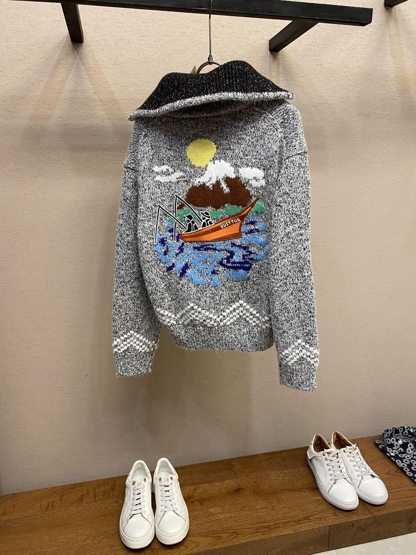“NIGO 25FW New Boat Autumn Winter Zipper Sweater Coat XS-L Size” - 图片 2