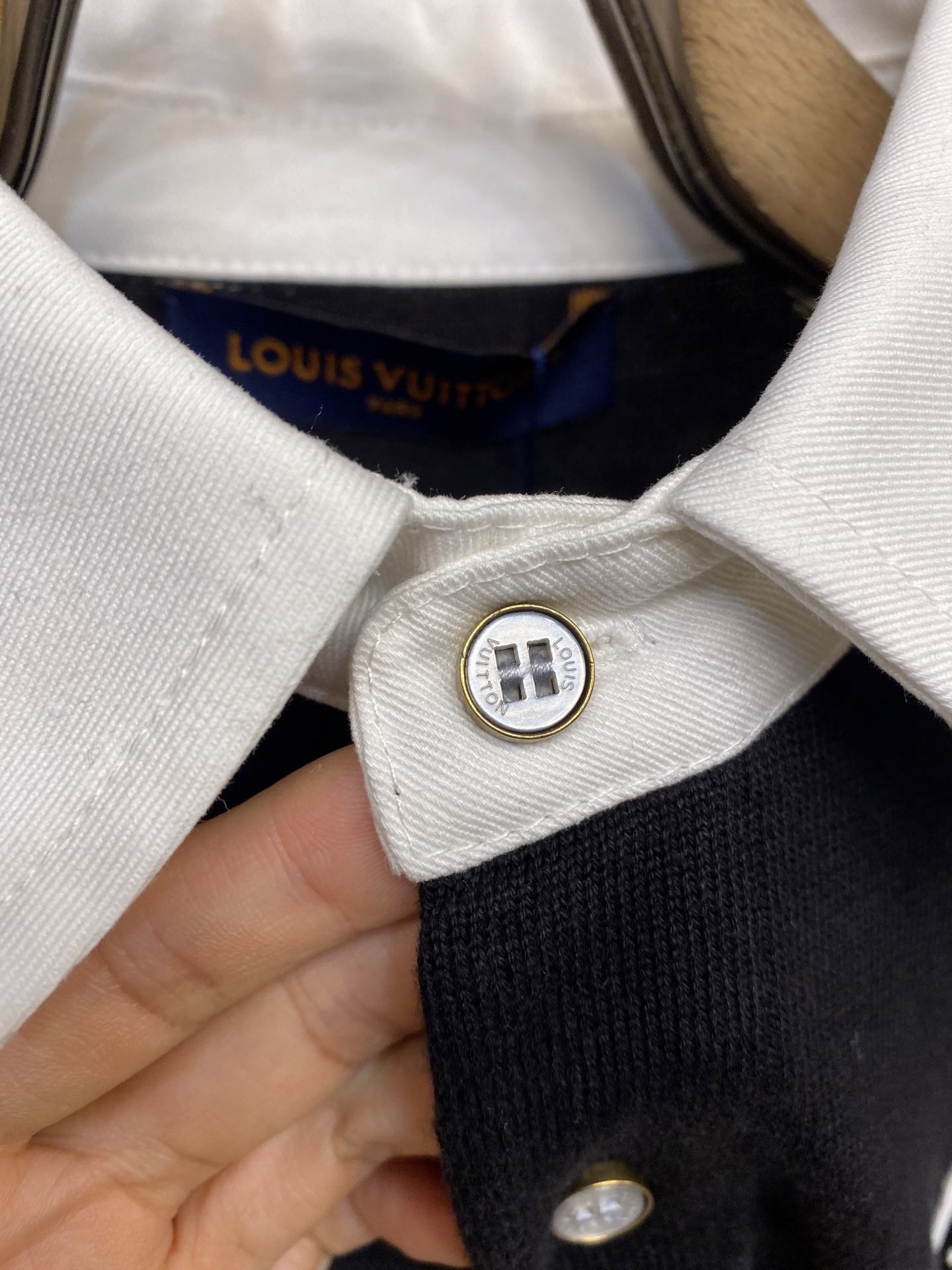 🌟🌟1V、25SS提花长袖马球衫，正品13400购入，40支精梳棉棉纱，斜纹梭织棉布，采用德国进口（SO