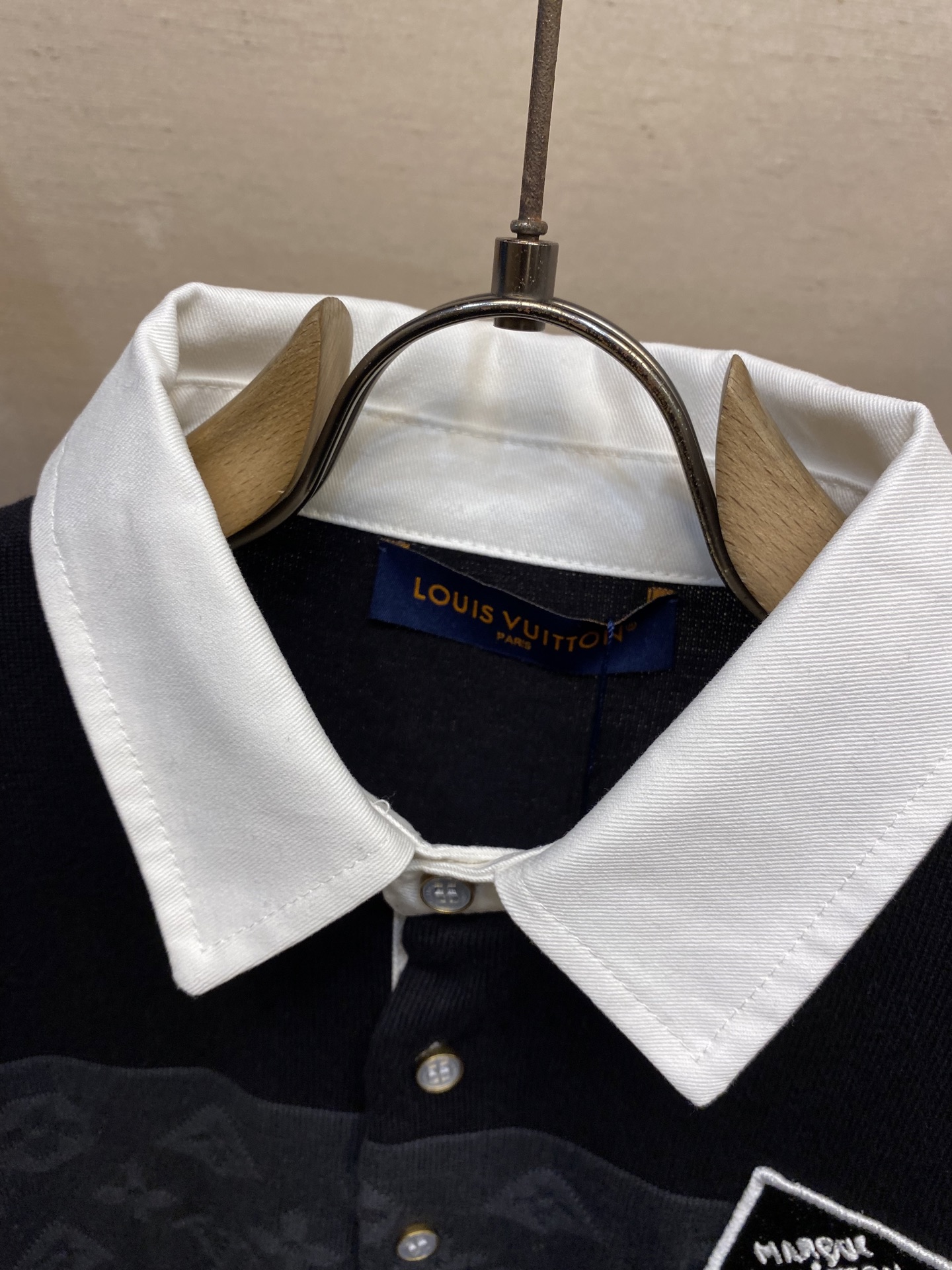 🌟🌟1V、25SS提花长袖马球衫，正品13400购入，40支精梳棉棉纱，斜纹梭织棉布，采用德国进口（SO