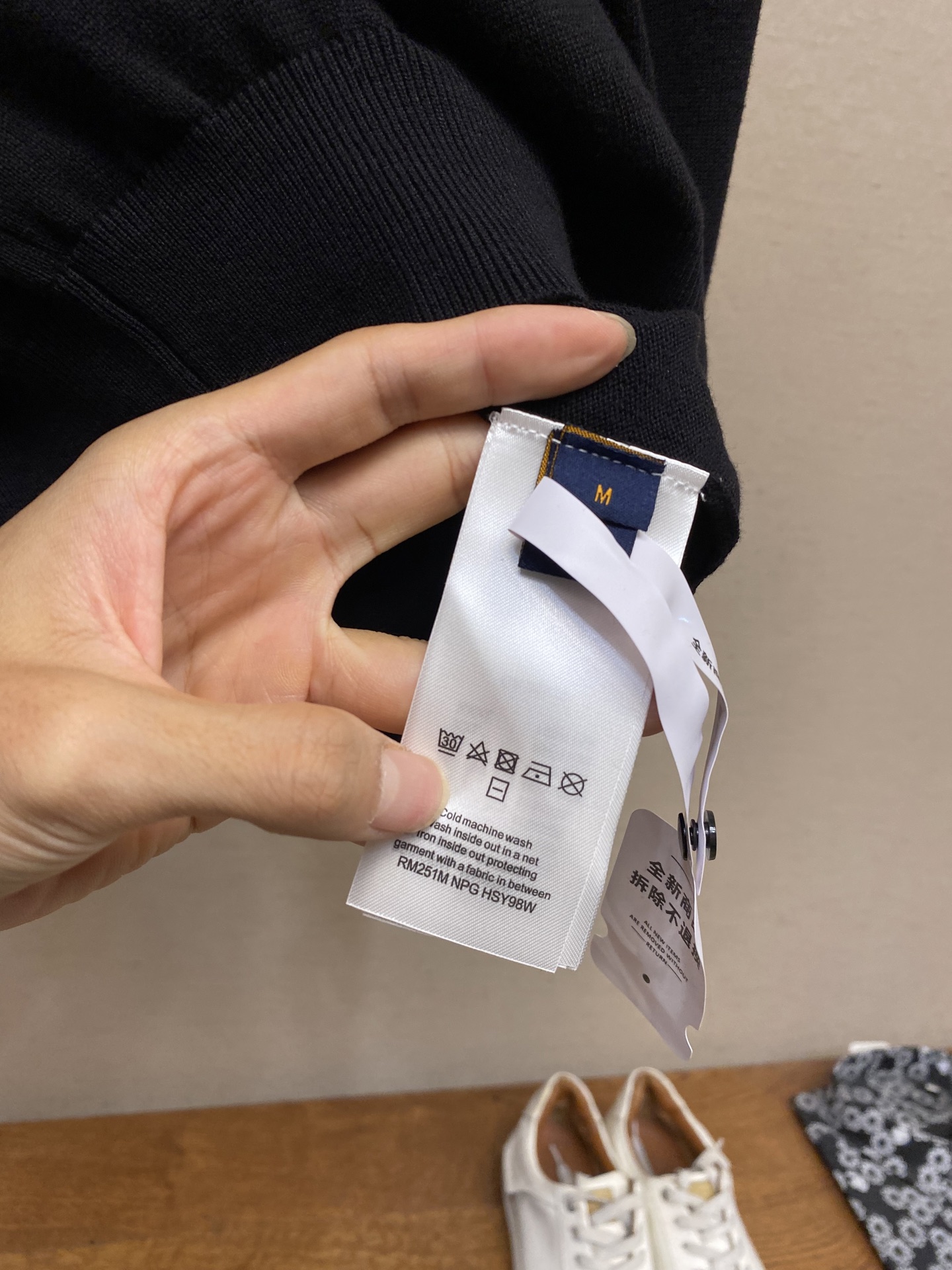 🌟🌟1V、25SS提花长袖马球衫，正品13400购入，40支精梳棉棉纱，斜纹梭织棉布，采用德国进口（SO