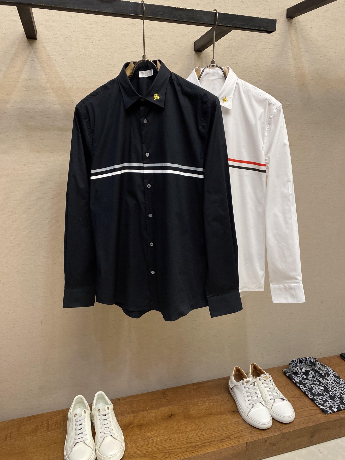 🌟🌟Dior、CD.HOMME家族男士时装款休闲长袖衬衫，贸易公司洋行货，早秋新品，高颜值明星级单品，广