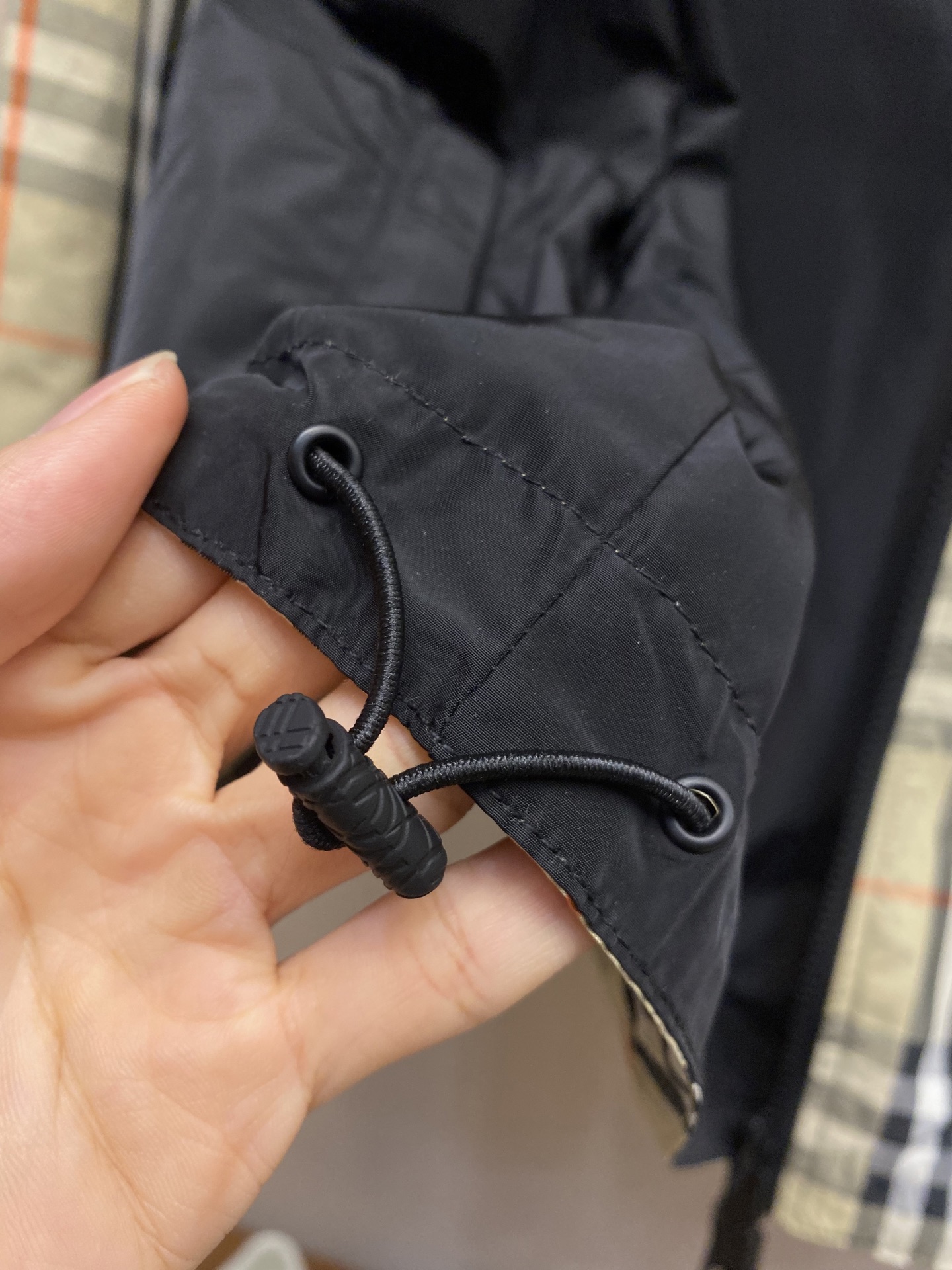 🌟🌟BBR，B家 25新品男装双面两穿格纹马术休闲夹克外套，轻盈对位斜纹外套，搭配抽绳连帽，双面两穿款式