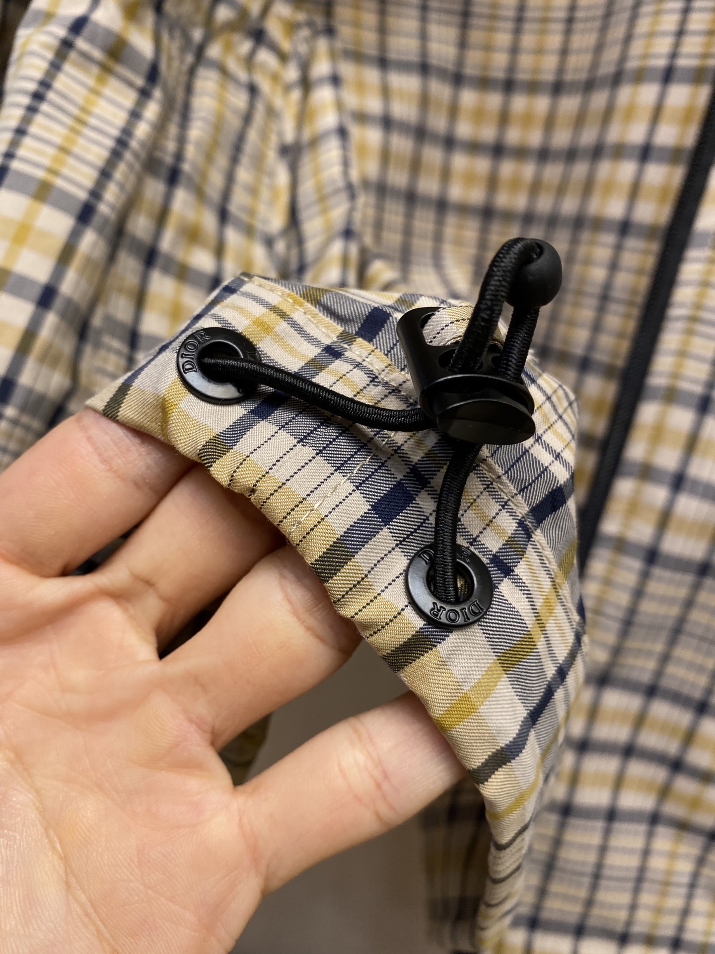 🌟🌟Dior，25SS棉质混纺面料格子图案衬衫，正品18500购入，定制格子提花混纺面料，提花面料，定位