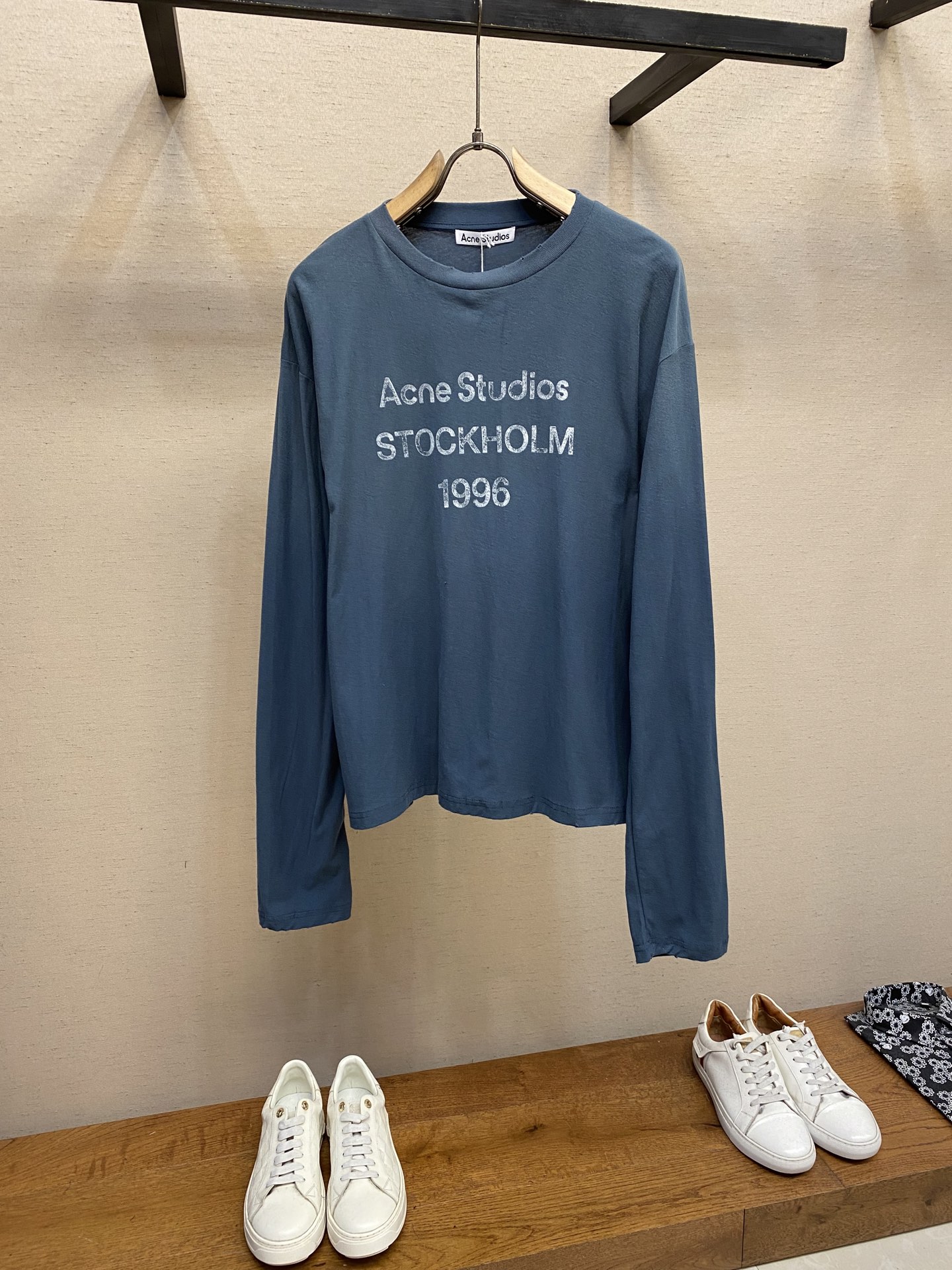 🌟🌟Acne Studios，男女同款圆领长袖T恤 秋天可外穿 冬天可打底 一年四季可穿 超高性价比 随