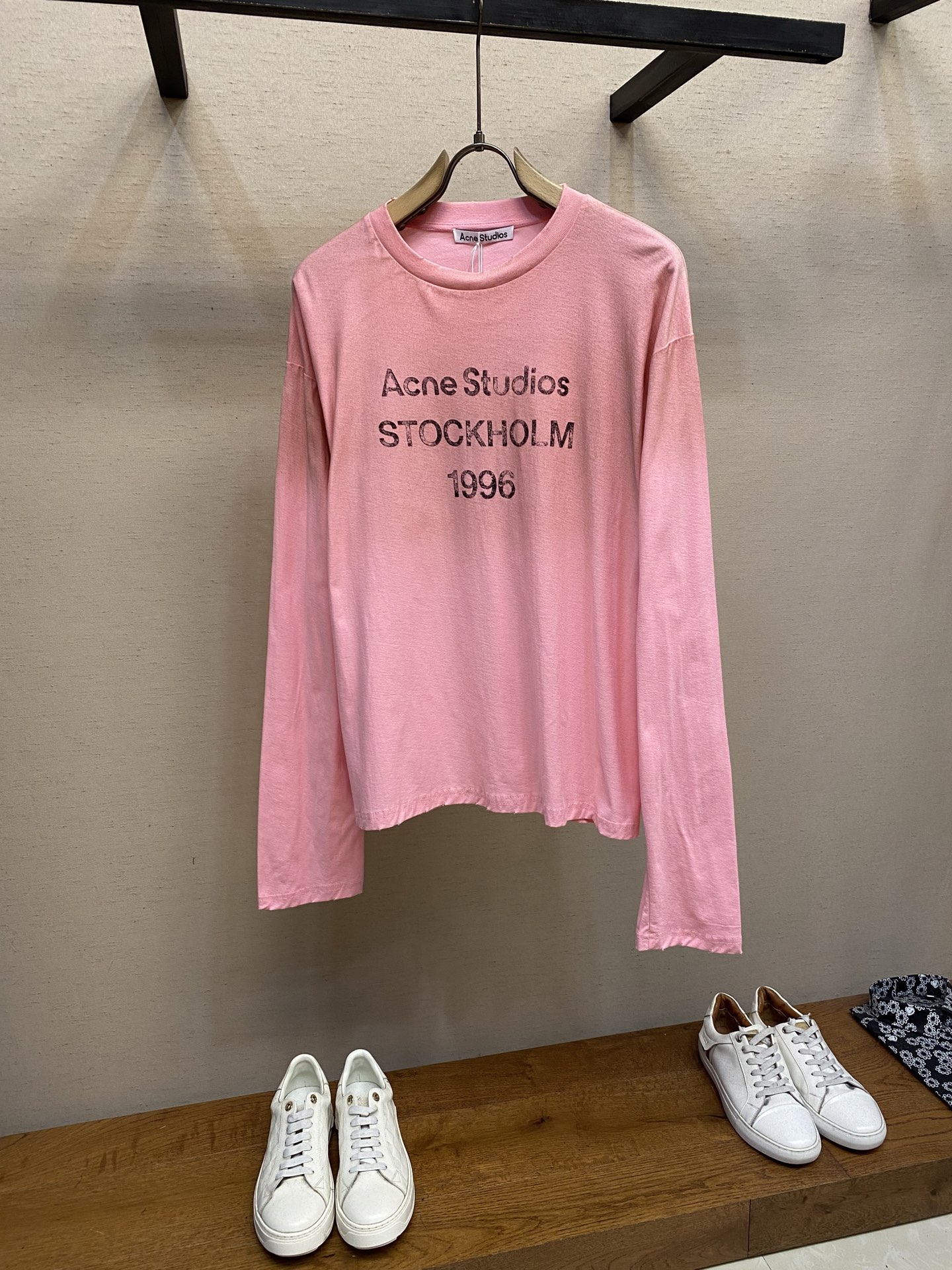 🌟🌟Acne Studios，男女同款圆领长袖T恤 秋天可外穿 冬天可打底 一年四季可穿 超高性价比 随
