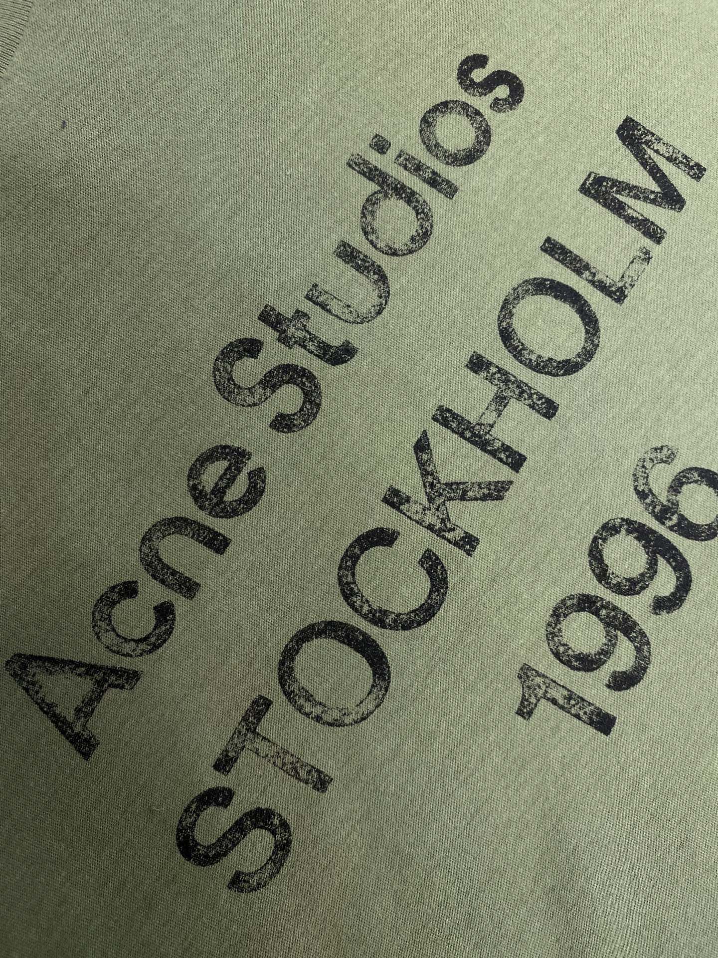 🌟🌟Acne Studios，男女同款圆领长袖T恤 秋天可外穿 冬天可打底 一年四季可穿 超高性价比 随